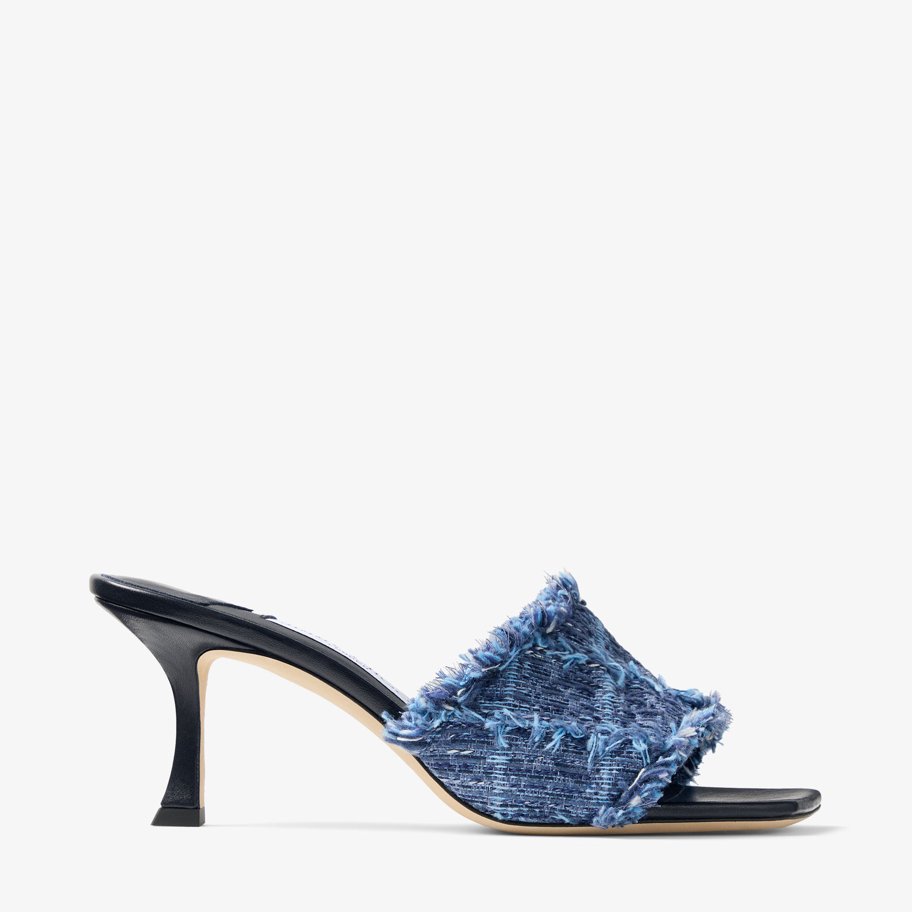Alexia 70 | Sandalen aus Crosshatch-Denim | JIMMY CHOO