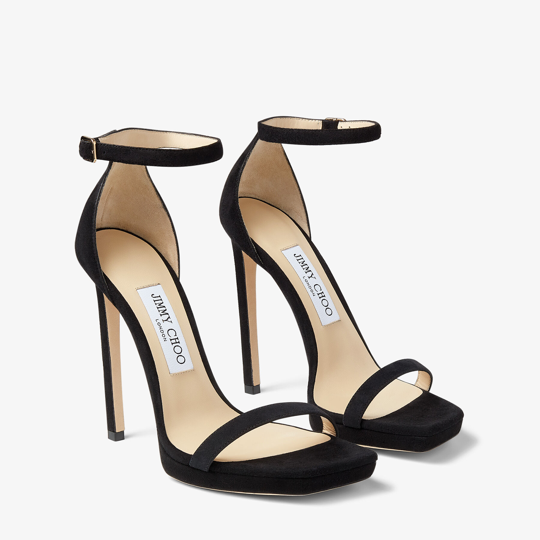 人気スエード★Jimmy Choo ALVA 120 アンクル サンダル BLACK ALVA 120 | Black Suede Sandals | Winter 2022 collection