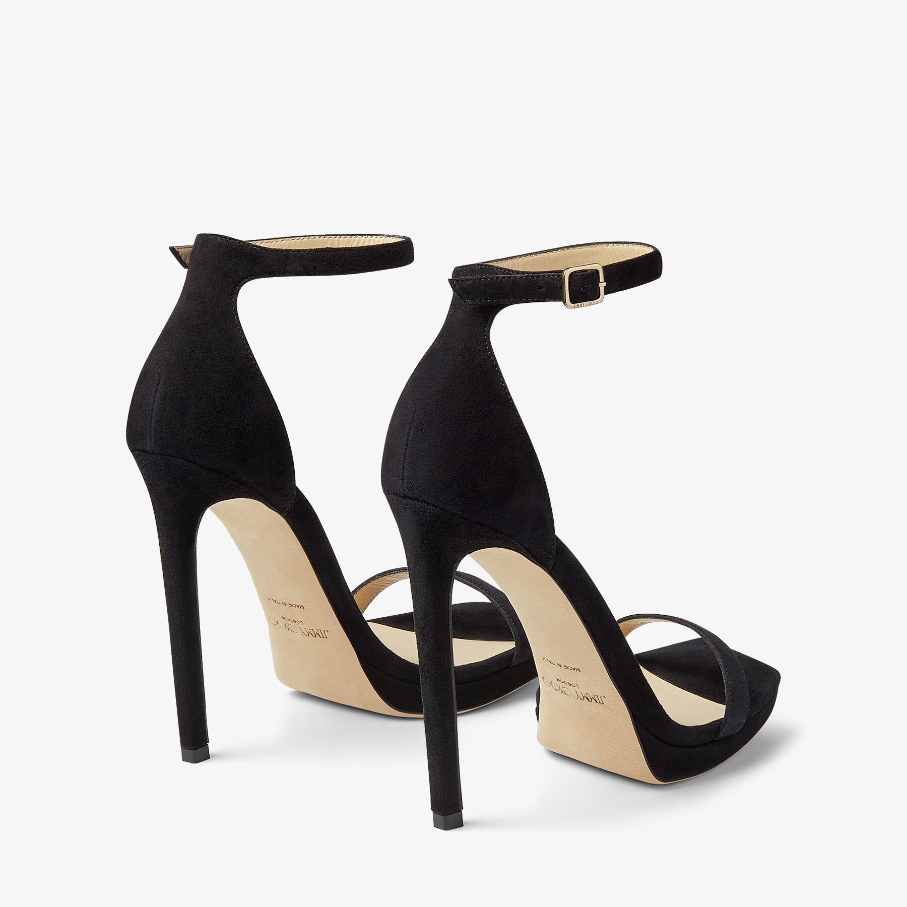 人気スエード★Jimmy Choo ALVA 120 アンクル サンダル BLACK 人気スエード☆Jimmy Choo ALVA 120 アンクル サンダル BLACK