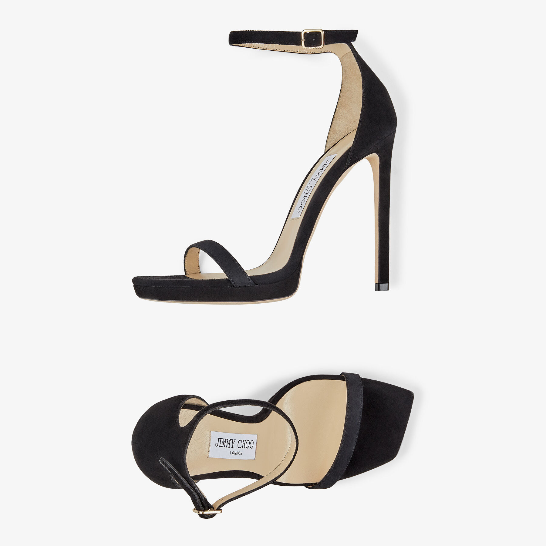 ALVA 120 | Black Suede Sandals | Winter 2022 collection