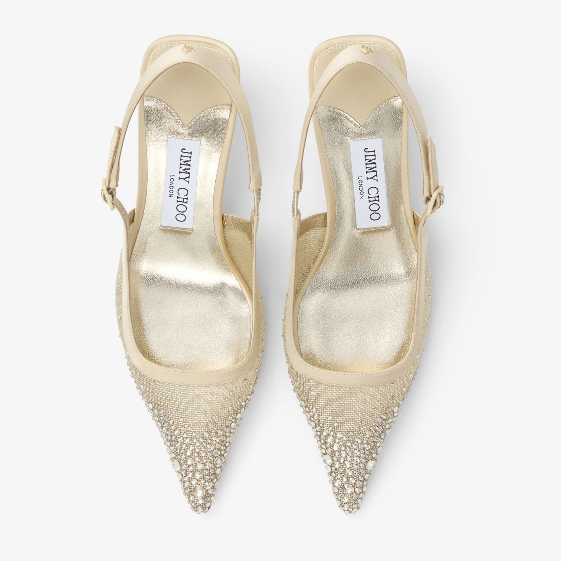 ◆正規品・新品◆Jimmy Choo Embellished Mesh Amel 50 Pumps JIMMY CHOO Amel 50 crystal-embellished mesh and satin