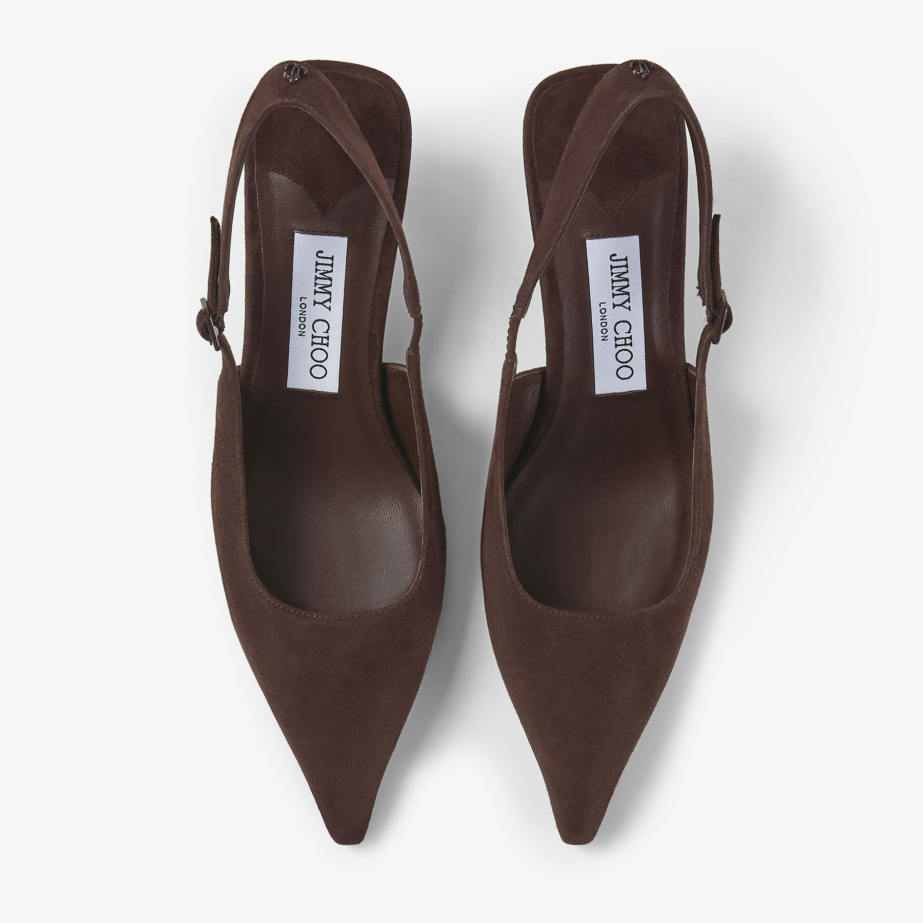 【関税&送料込】Jimmy Choo Amel 50 Pumps In Chocolate Colour Amel 50 | Chocolate Suede Pumps | JIMMY CHOO