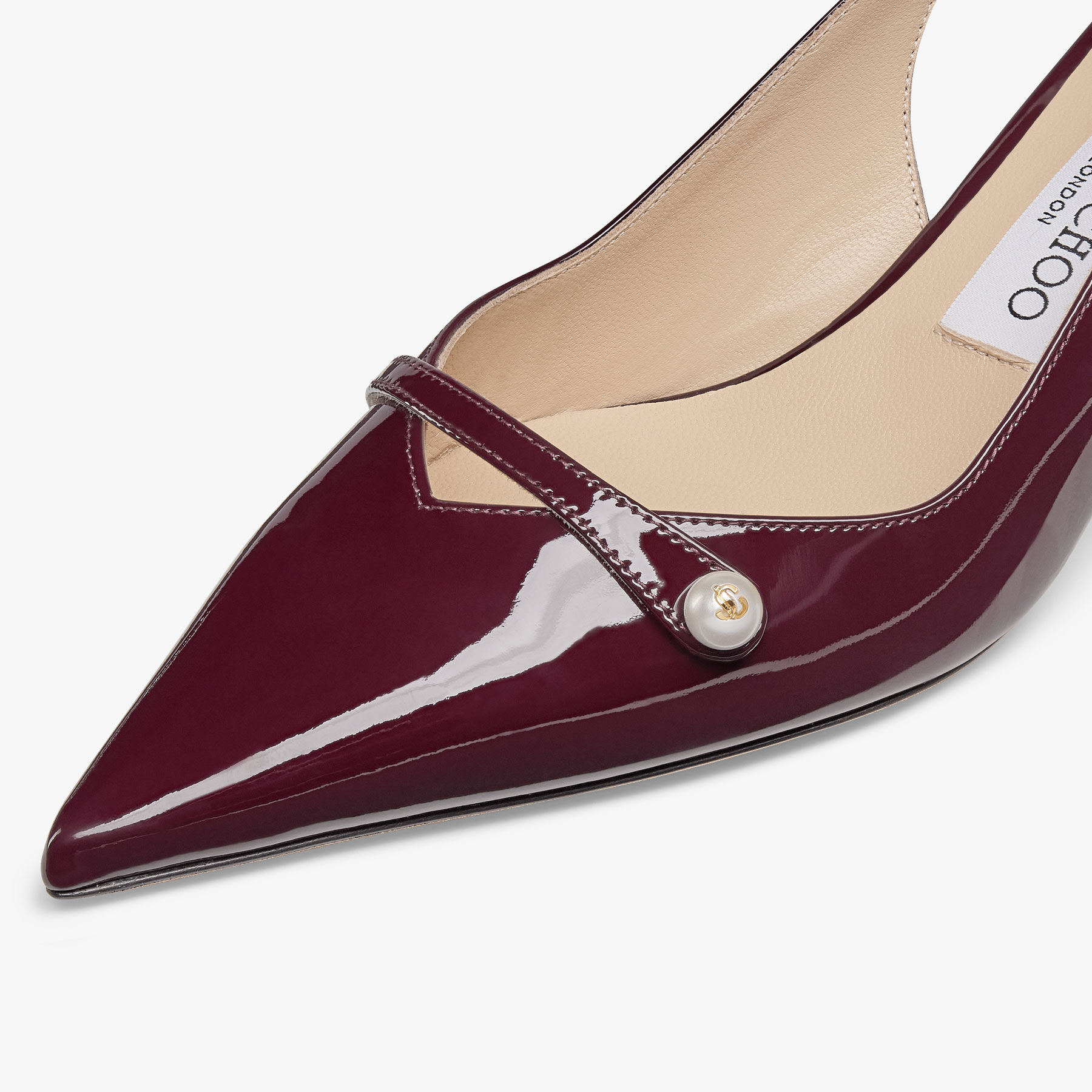 Amita 45 | Garnet Patent Leather Pumps | JIMMY CHOO