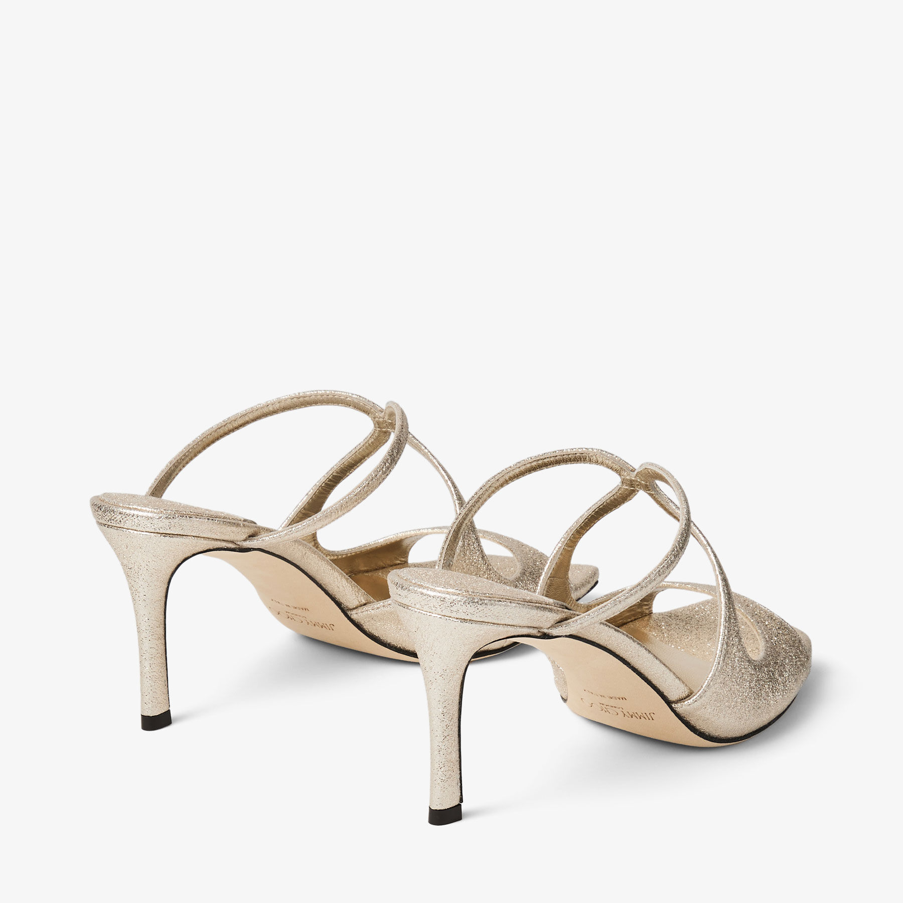 Anise 75 | 鉑金色微粒亮粉穆勒鞋 | JIMMY CHOO Anise 75 | 鉑金色微粒亮粉穆勒鞋 | JIMMY CHOO