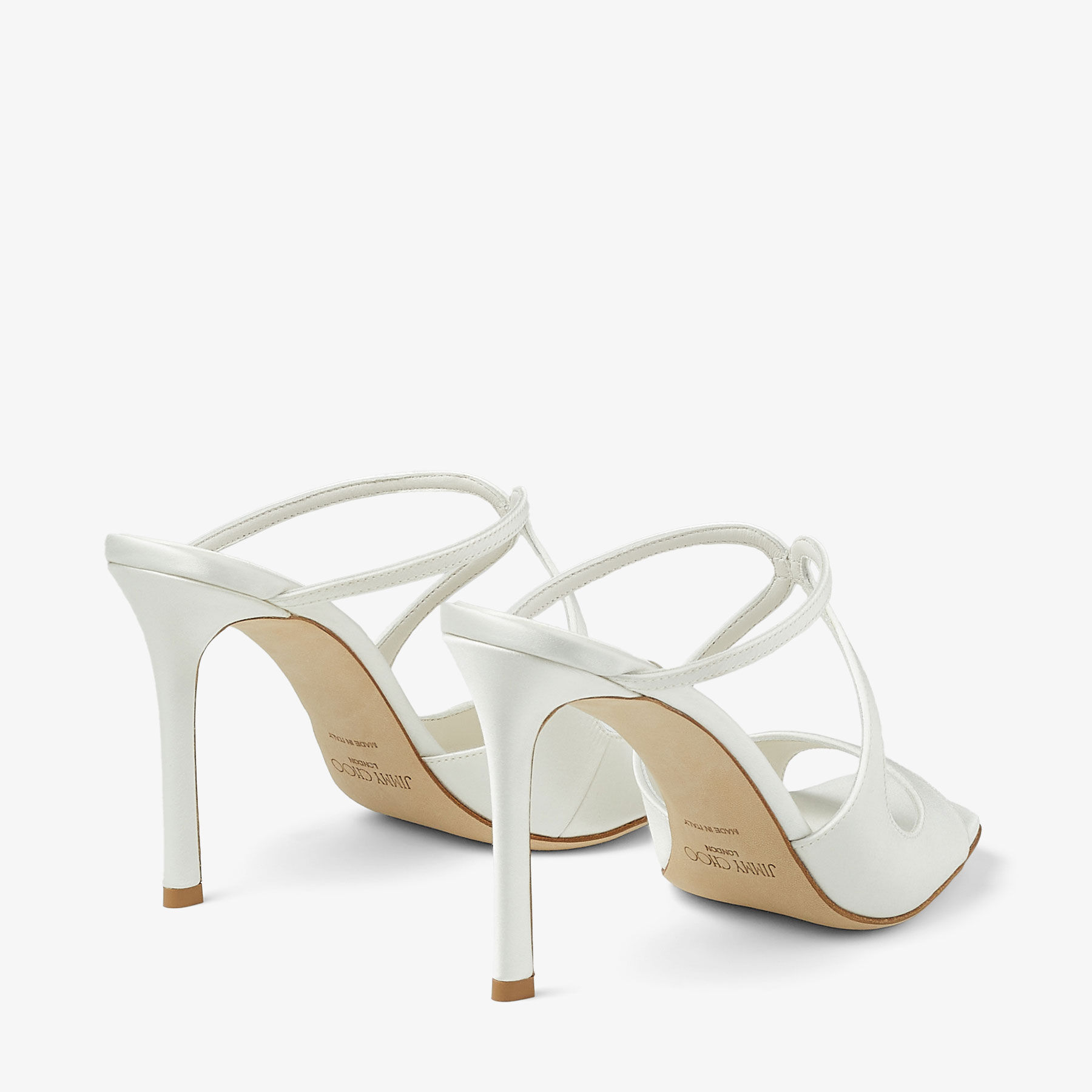 ＊JIMMY CHOO＊ Anise 95 クリスタル サンダル Gold Liquid Metal Leather Mules | ANISE 95 | Winter 2021
