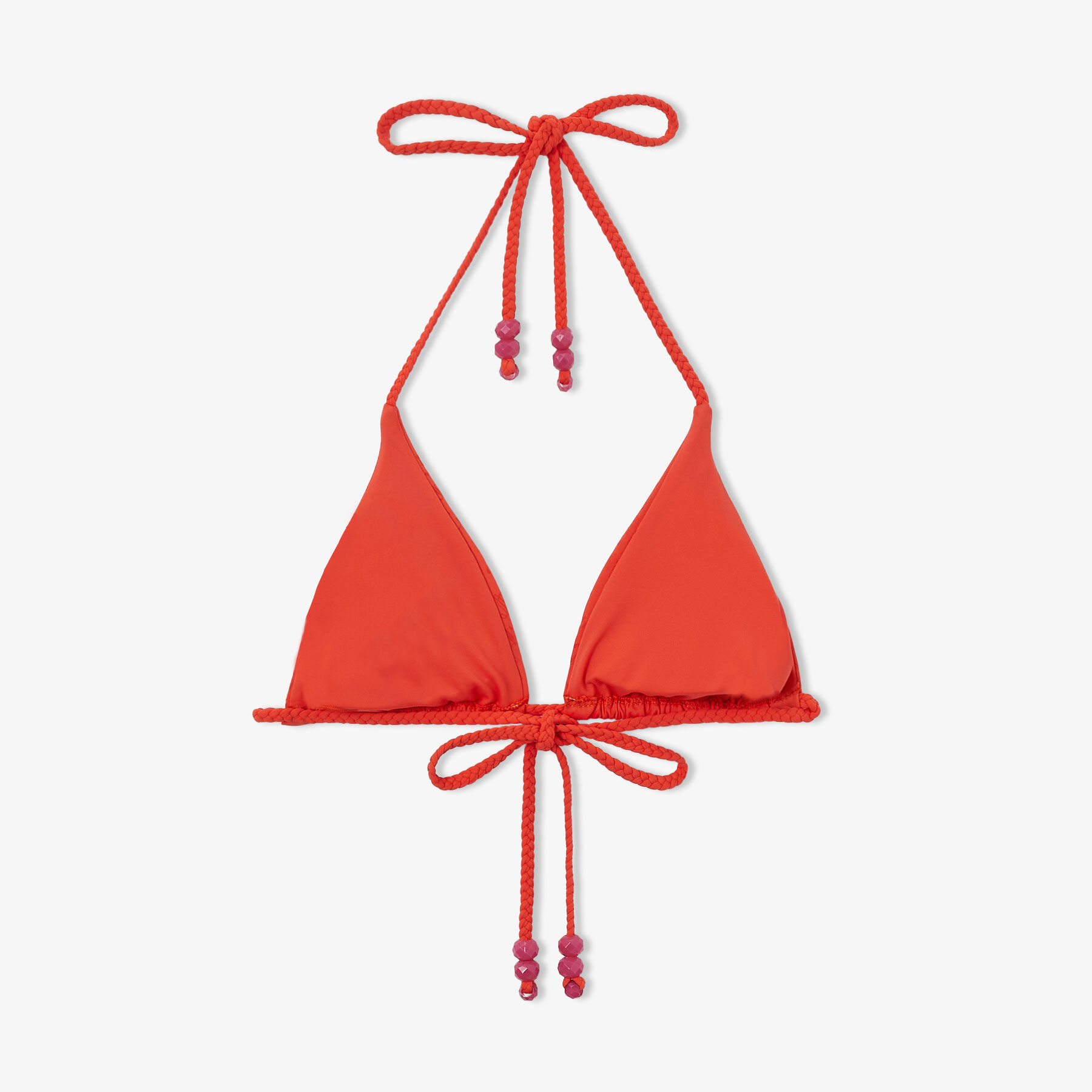 水着・ビーチグッズその他 Jimmy Choo SWIMWEAR (ARIAHB076 PAPRIKA) Paprika JC Monogram Recycled Nylon and Lycra Triangle Bikini