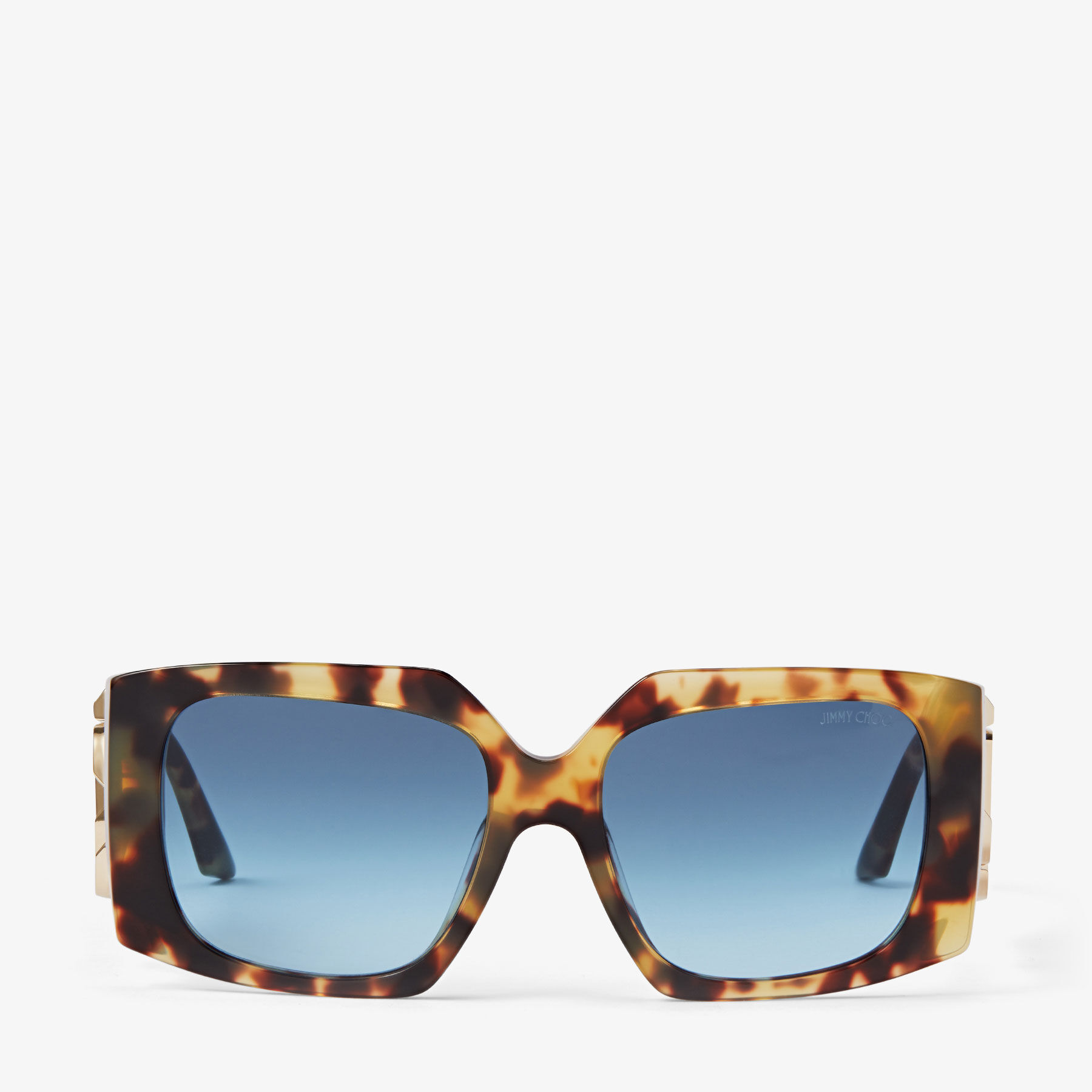 ARIANA | Yellow Havana Square Frame Sunglasses | JIMMY CHOO