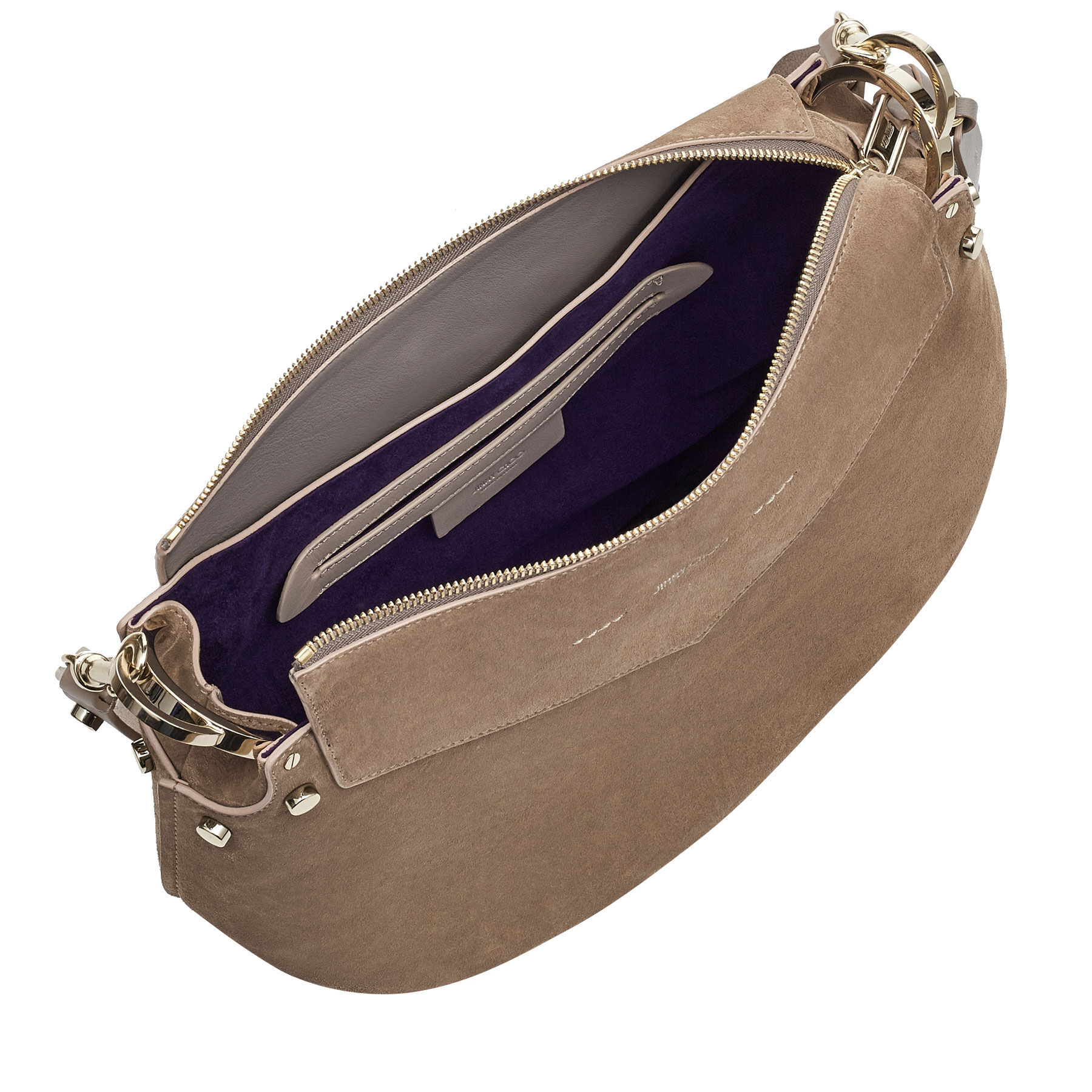 Light Mocha Suede Shoulder Bag | Artie | Spring Summer 17