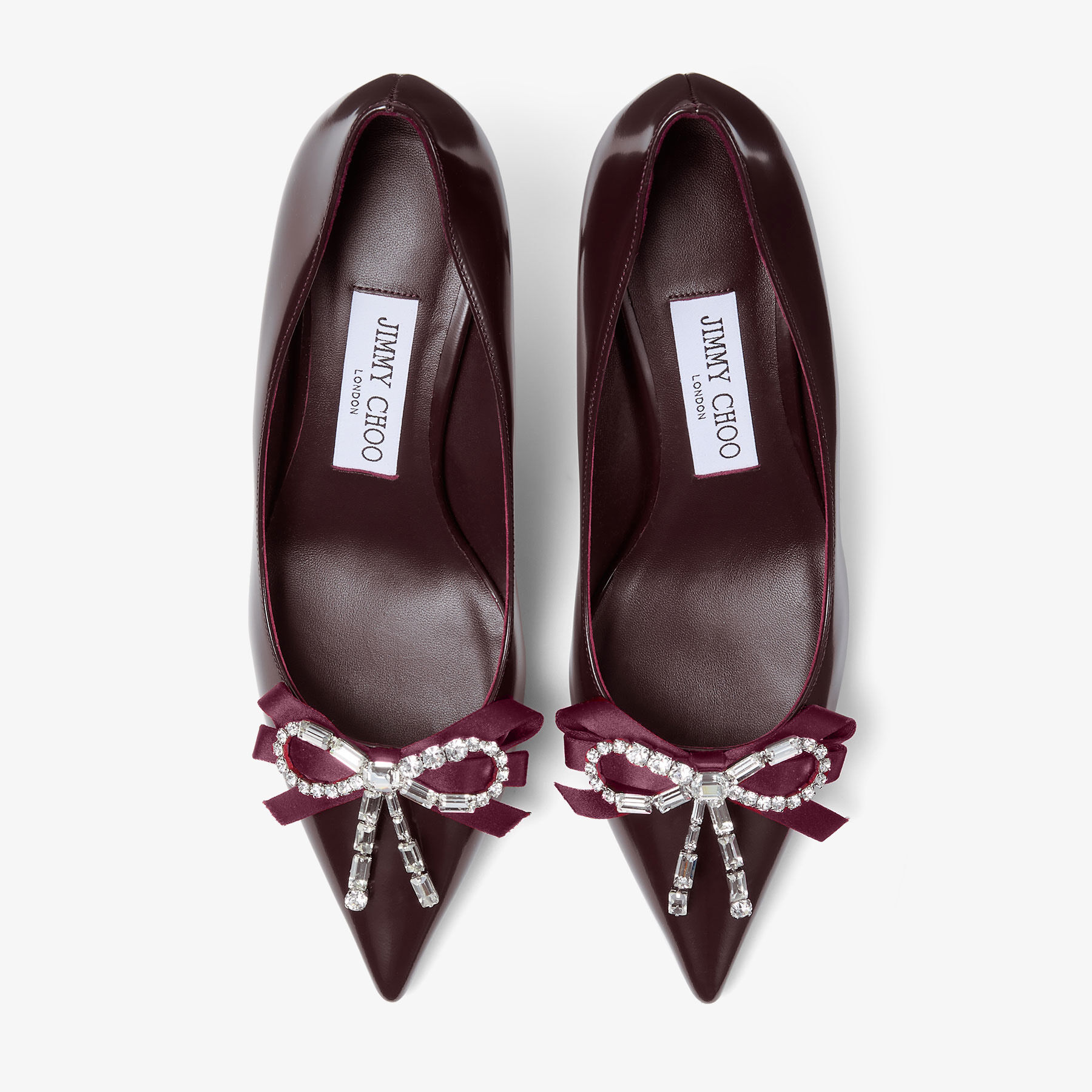 Auria 70 | Deep Merlot Soft Spazzolato Pumps with Satin and