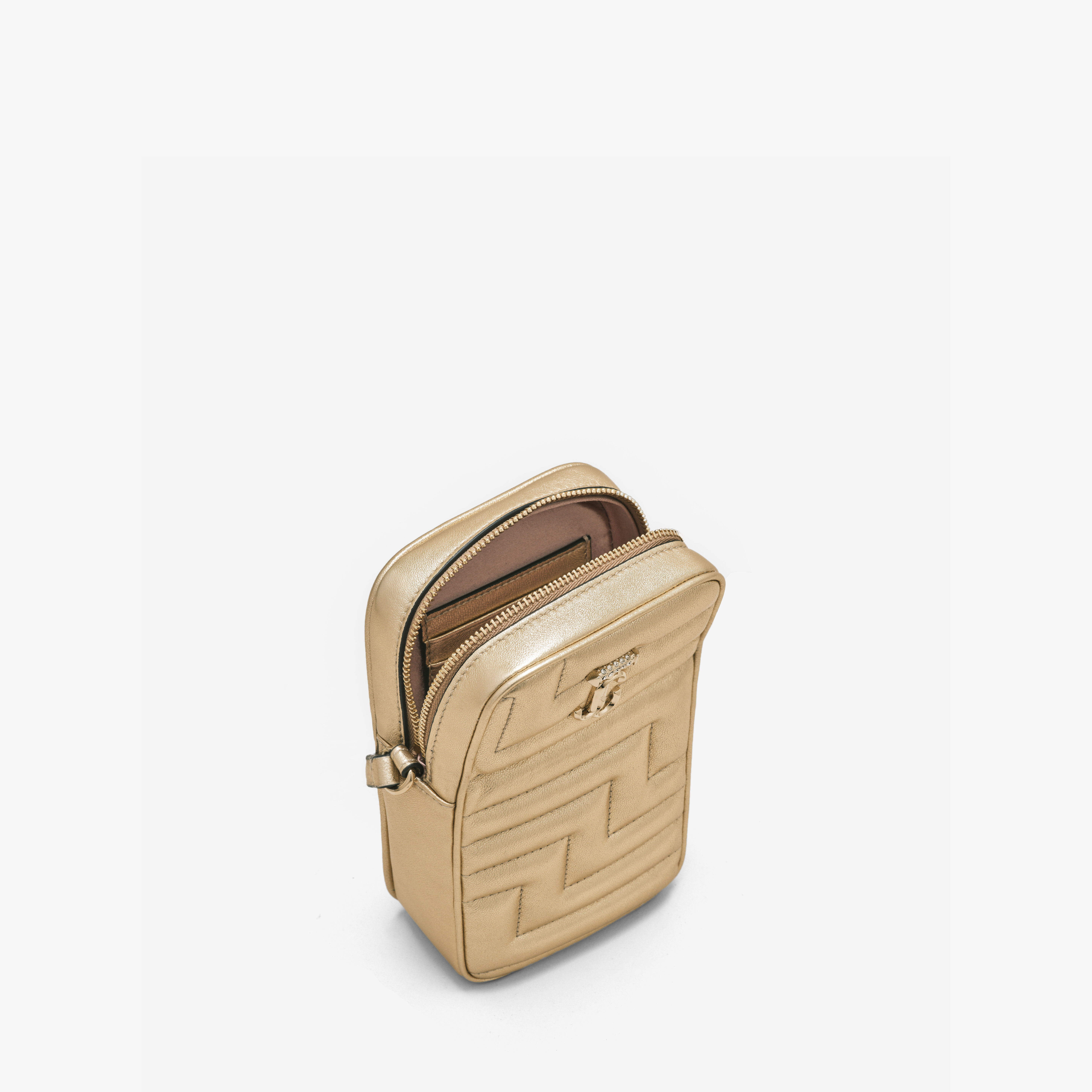 AVENUE PHONECASE NS | Gold Avenue Metallic Nappa Leather
