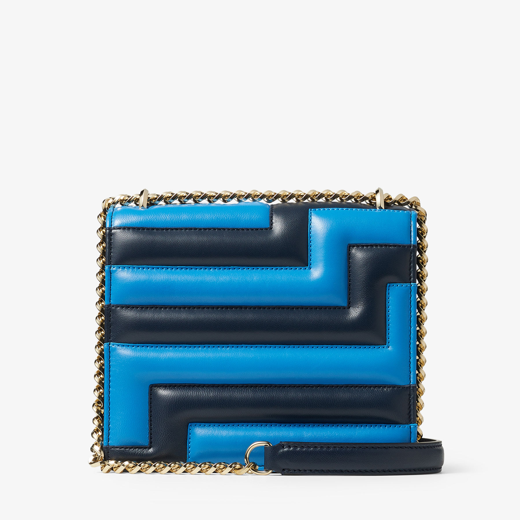 Avenue Quad | Navy and Sky Avenue Nappa Leather Shoulder Bag