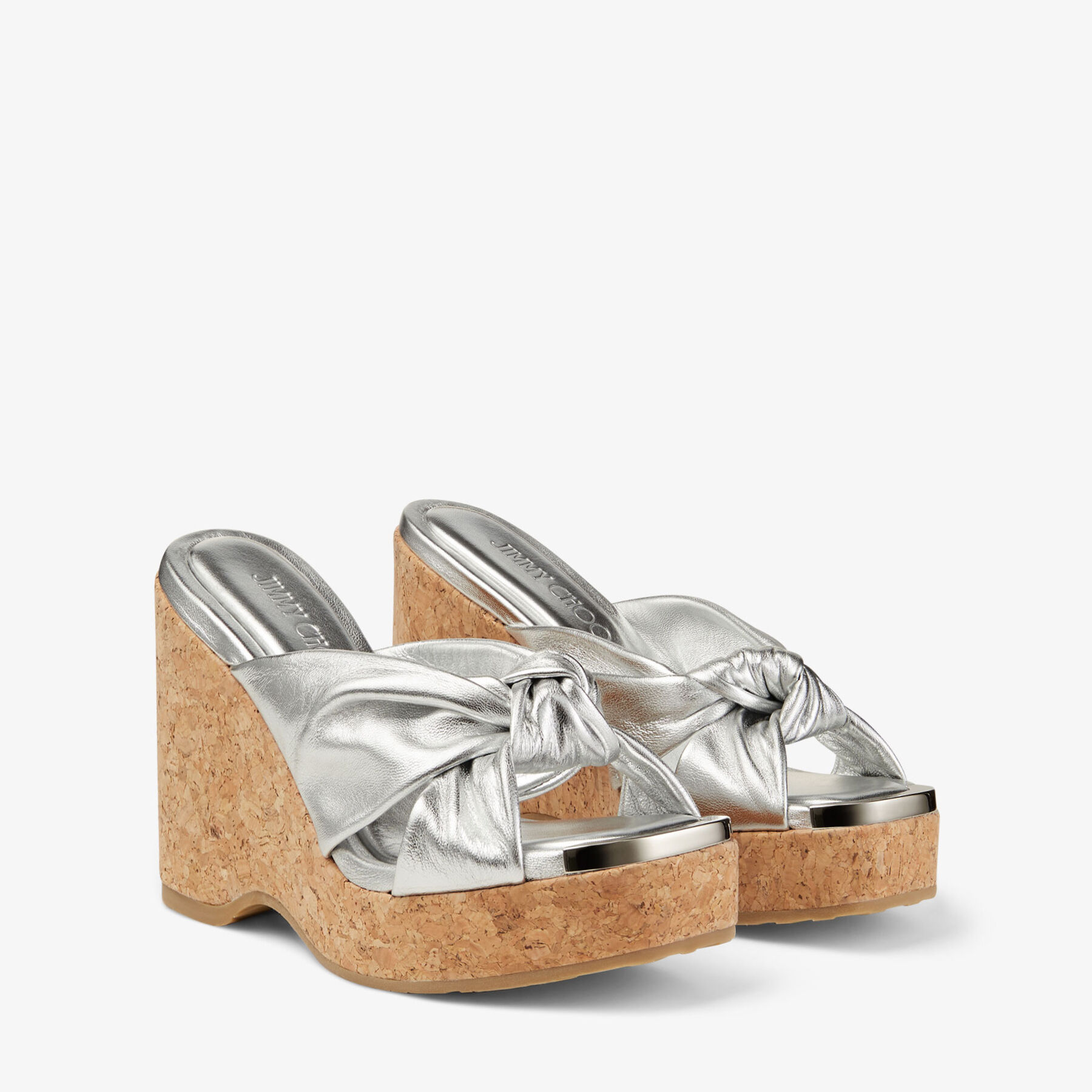 JIMMY CHOO シルバー ミュール 36 1/2