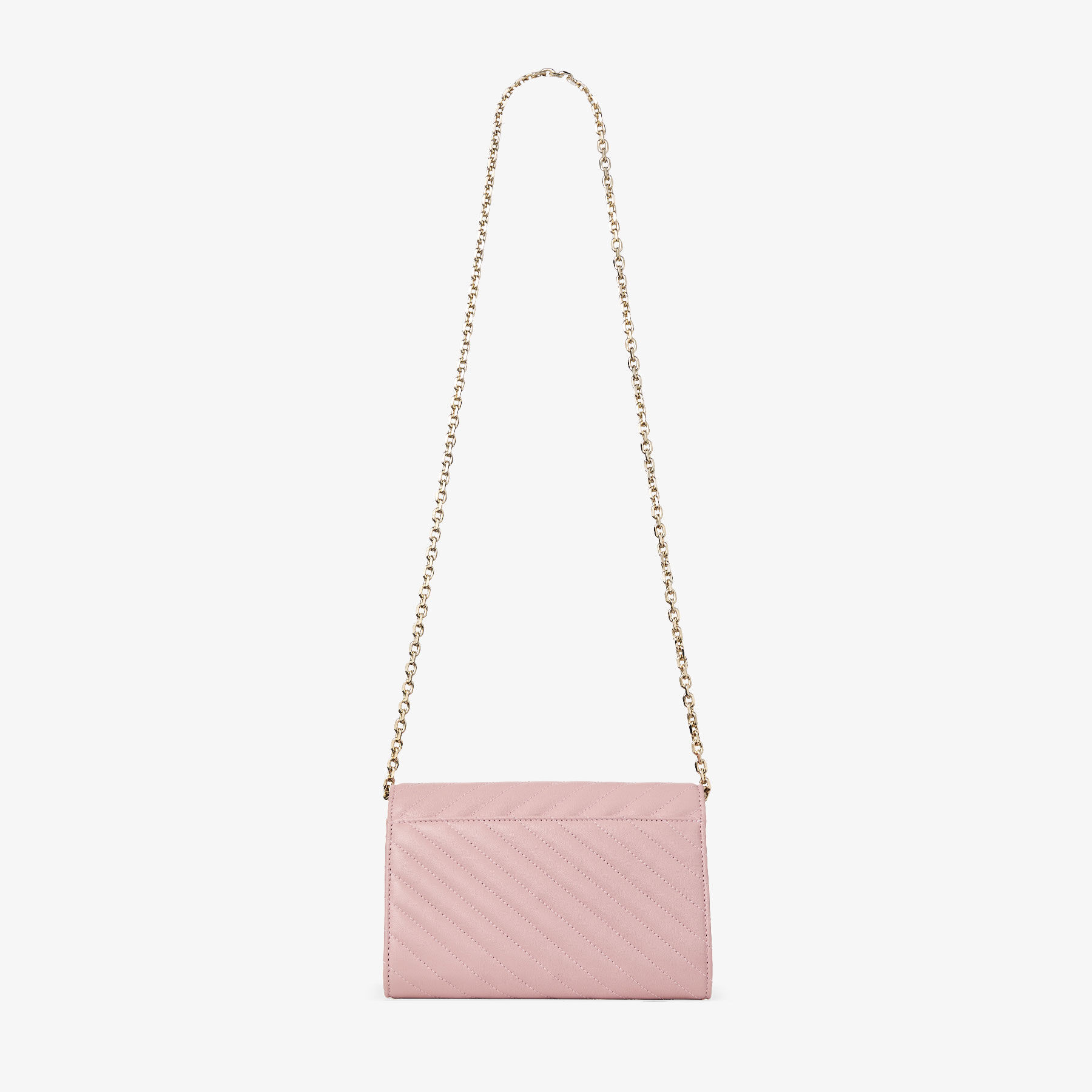 JIMMY CHOO ピンク クラッチバッグ Curve Clutch | Rose Quilted Biker Leather Clutch Bag | JIMMY CHOO