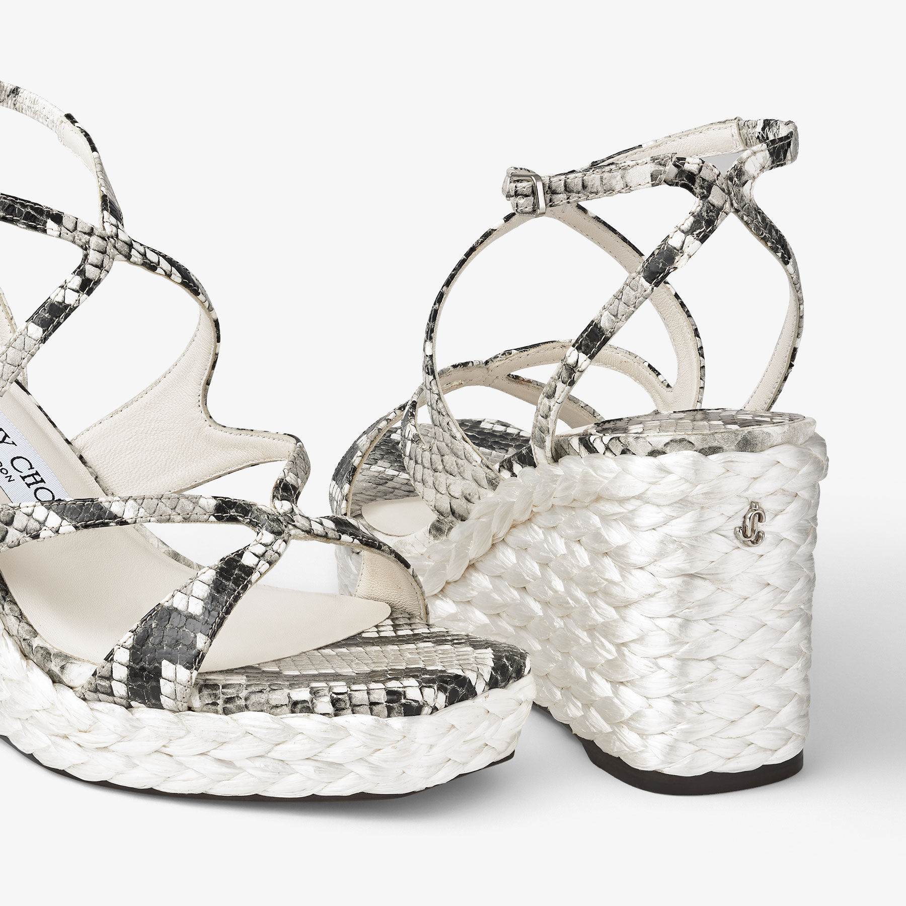 セール★Jimmy Choo★AYLA85 Ayla 85 | Latte Leather Wedge | JIMMY CHOO