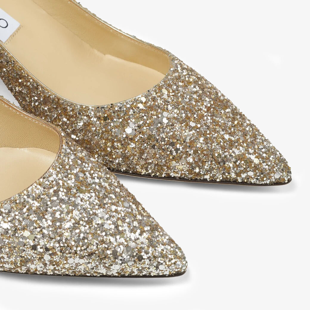 限定入荷セール【JIMMY CHOO AZA50 GLITTER PUMPS/BALLET】 限定入荷セール【JIMMY CHOO AZA50 GLITTER PUMPS/BALLET】
