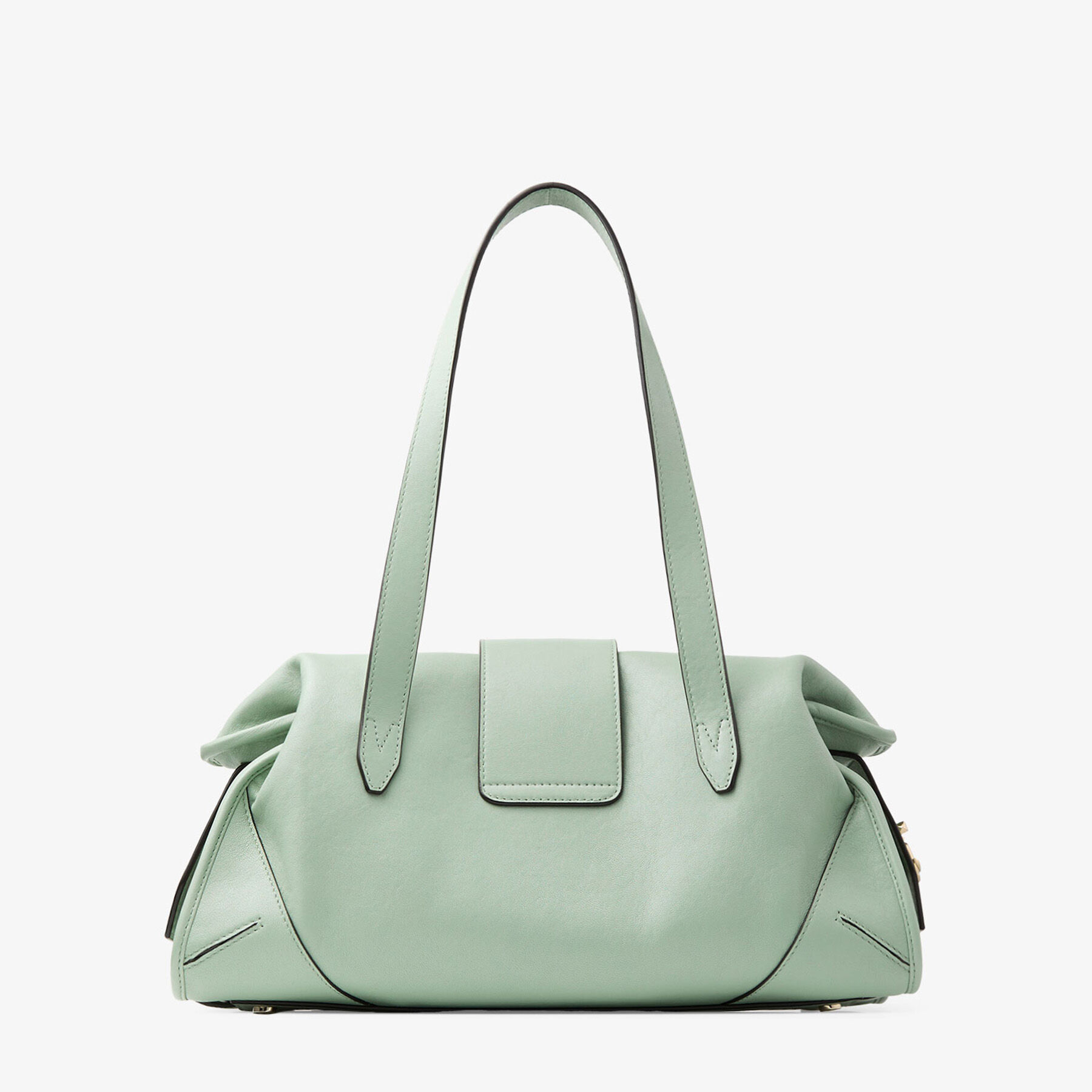 Bar Holdall Medium | Verde Biker Leather Holdall Bag | JIMMY CHOO