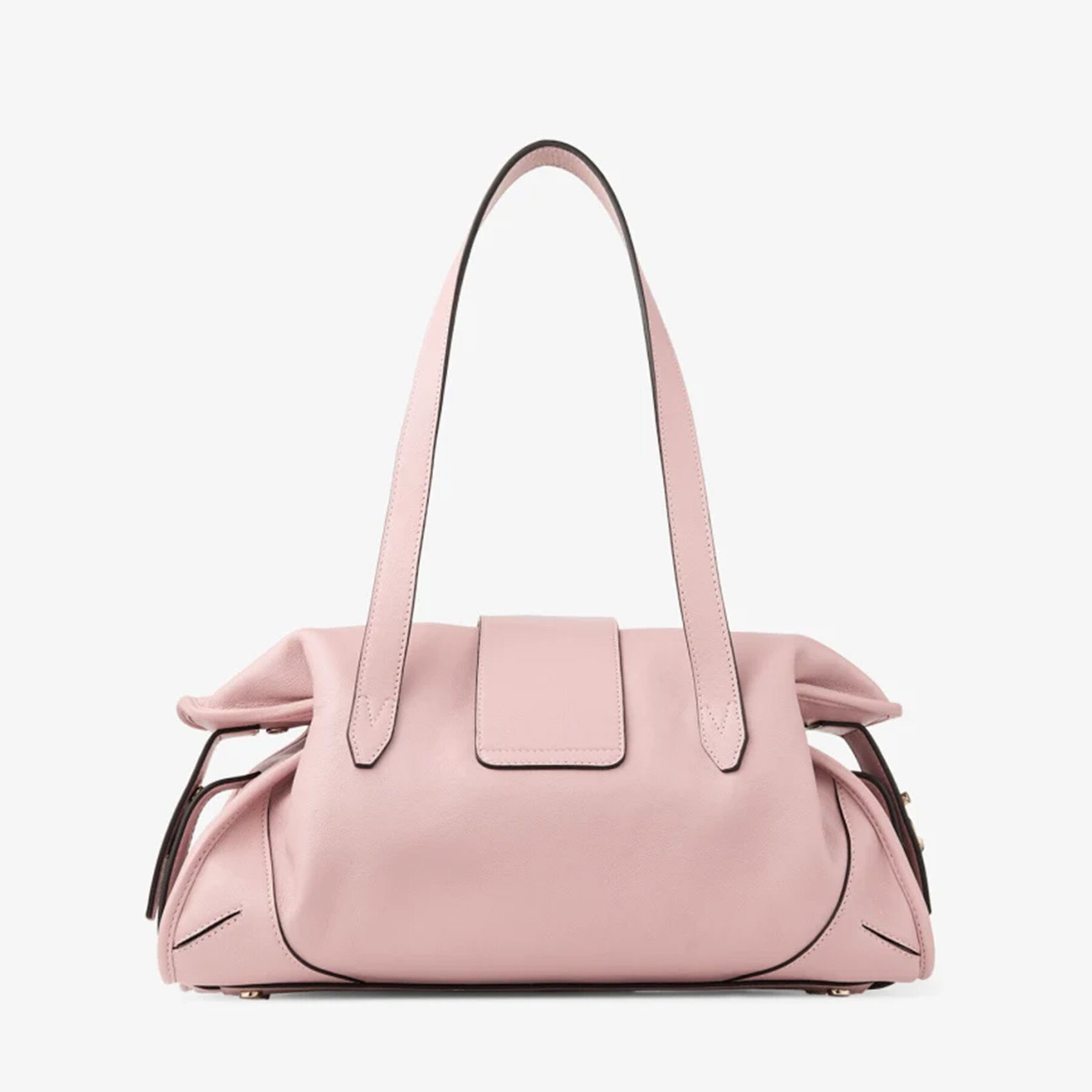 Bar Holdall Medium | Rose Biker Leather Holdall Bag | JIMMY CHOO