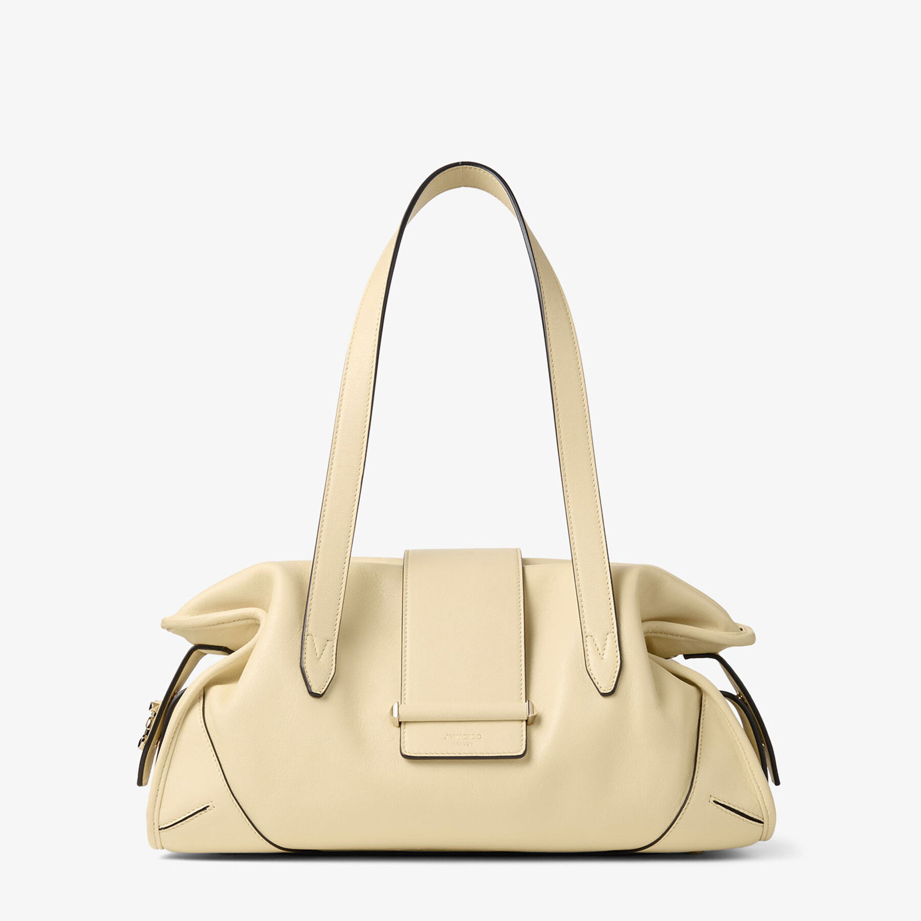 Bar Holdall Medium | Buttermilk Biker Leather Holdall Bag | JIMMY CHOO