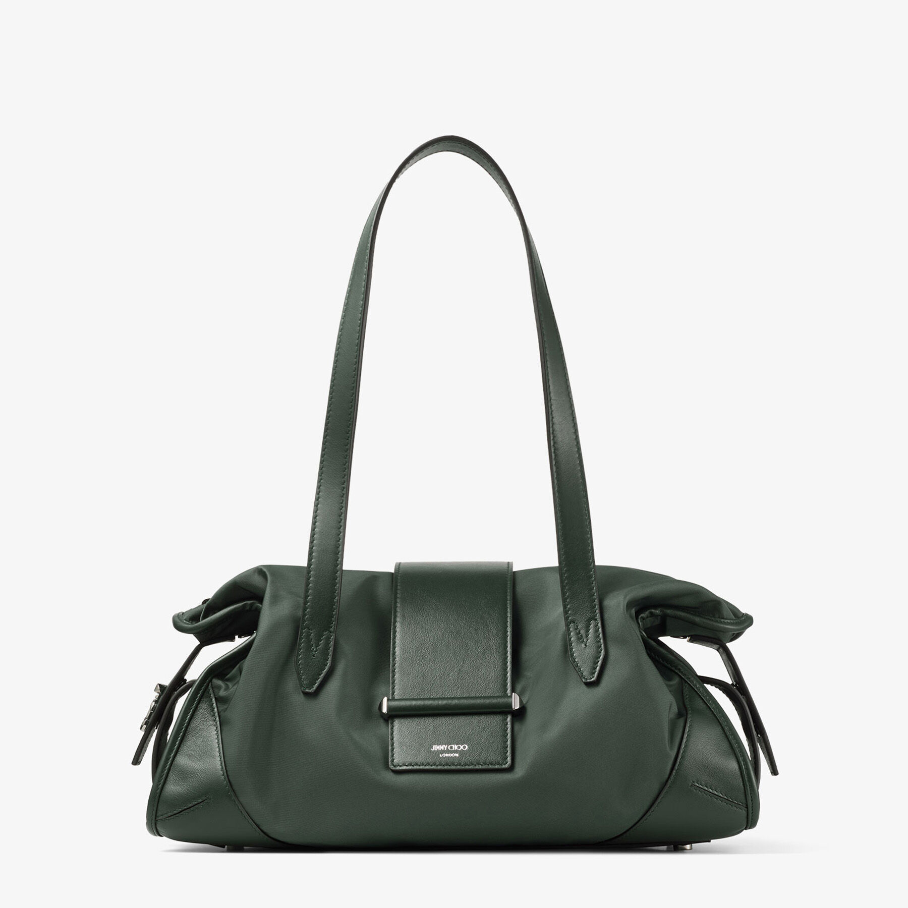 Bar Holdall Medium | British Green Nylon and Calf Leather Holdall