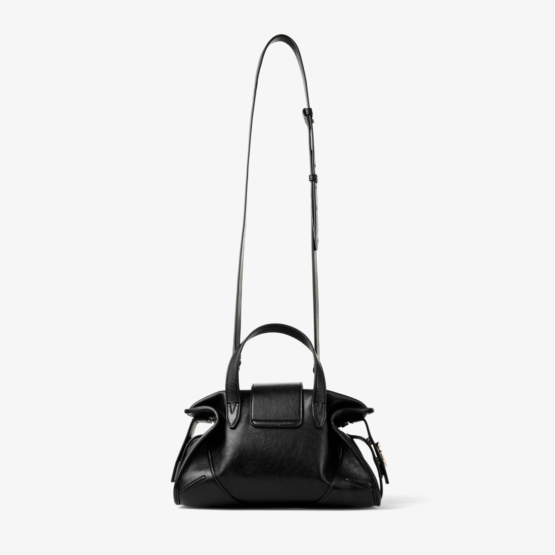 Bar Holdall Small | Black Biker Leather Holdall Bag | JIMMY CHOO