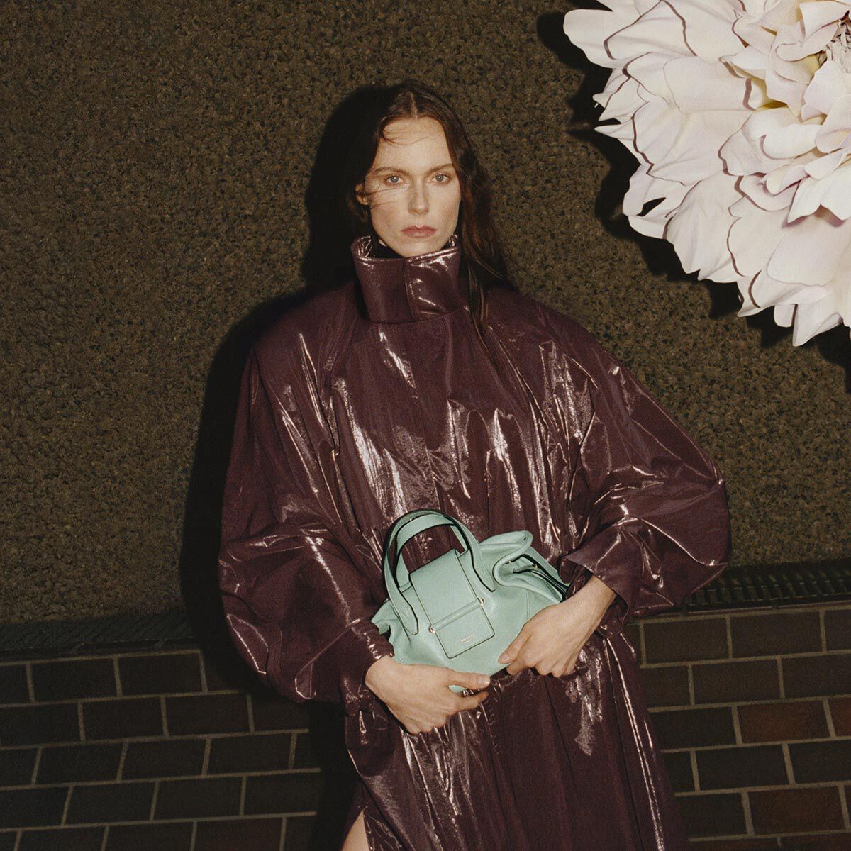Bar Holdall Small | Verde Biker Leather Holdall Bag | JIMMY CHOO
