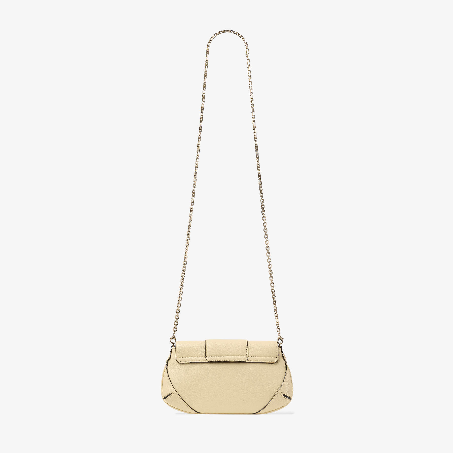 Bar Wallet With Chain | Buttermilk Biker Leather Shoulder Bag