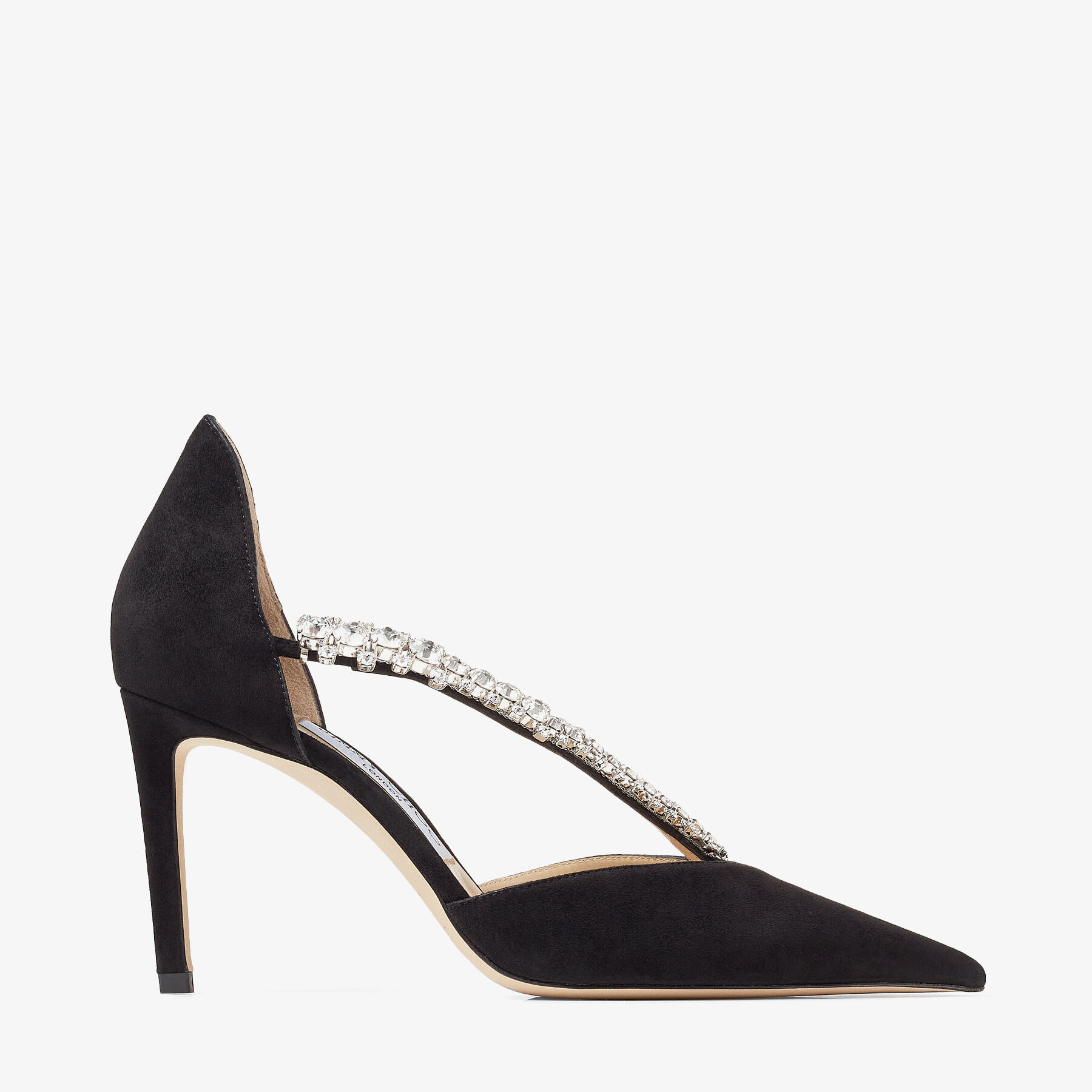 Jimmy Choo★エミリー85 ブラックスエード Jimmy Choo Emily 85, Size 40.5 (10.5 US) Black Suede Sandal