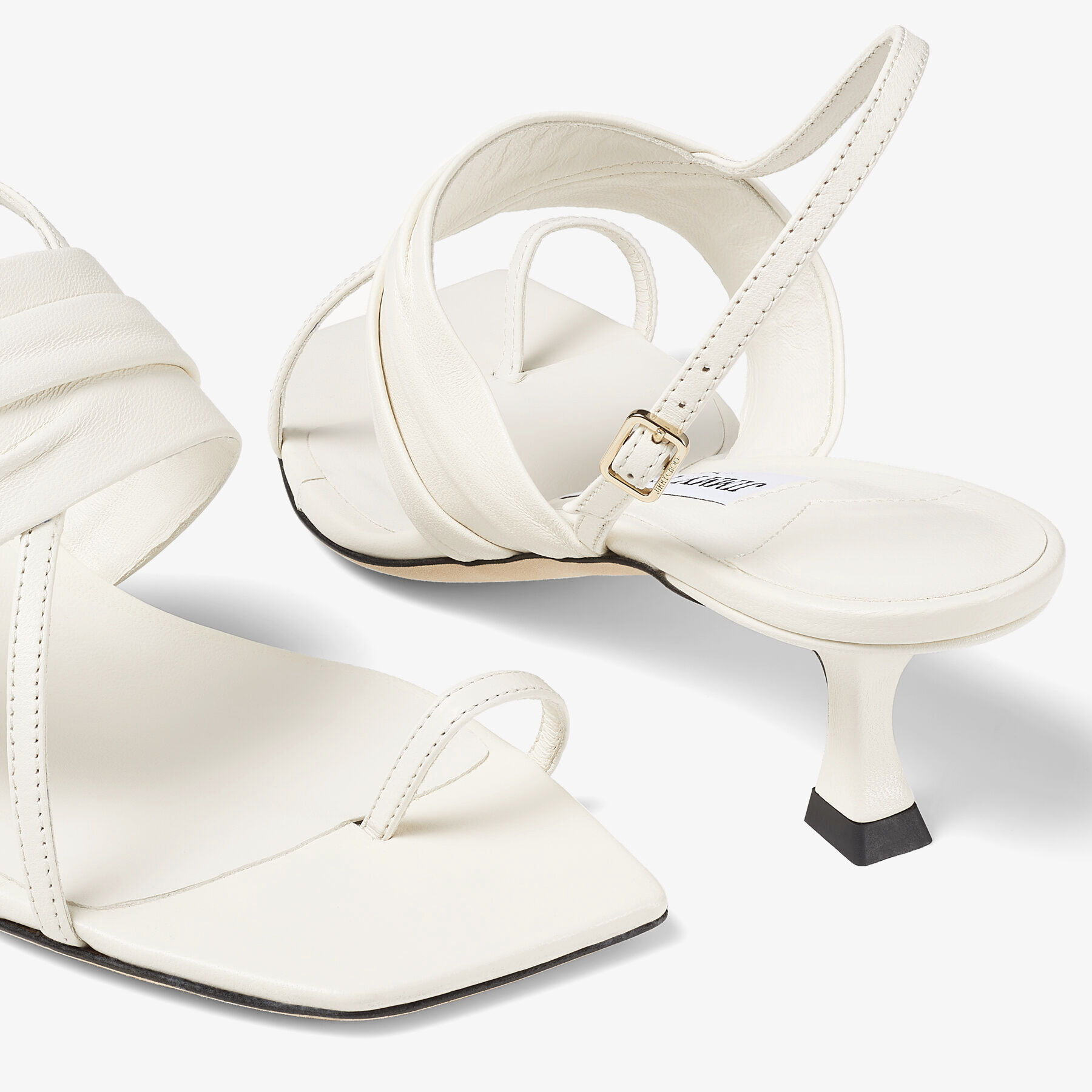 Latte Nappa Leather Sandals| BEZIER 50 | Beach collection
