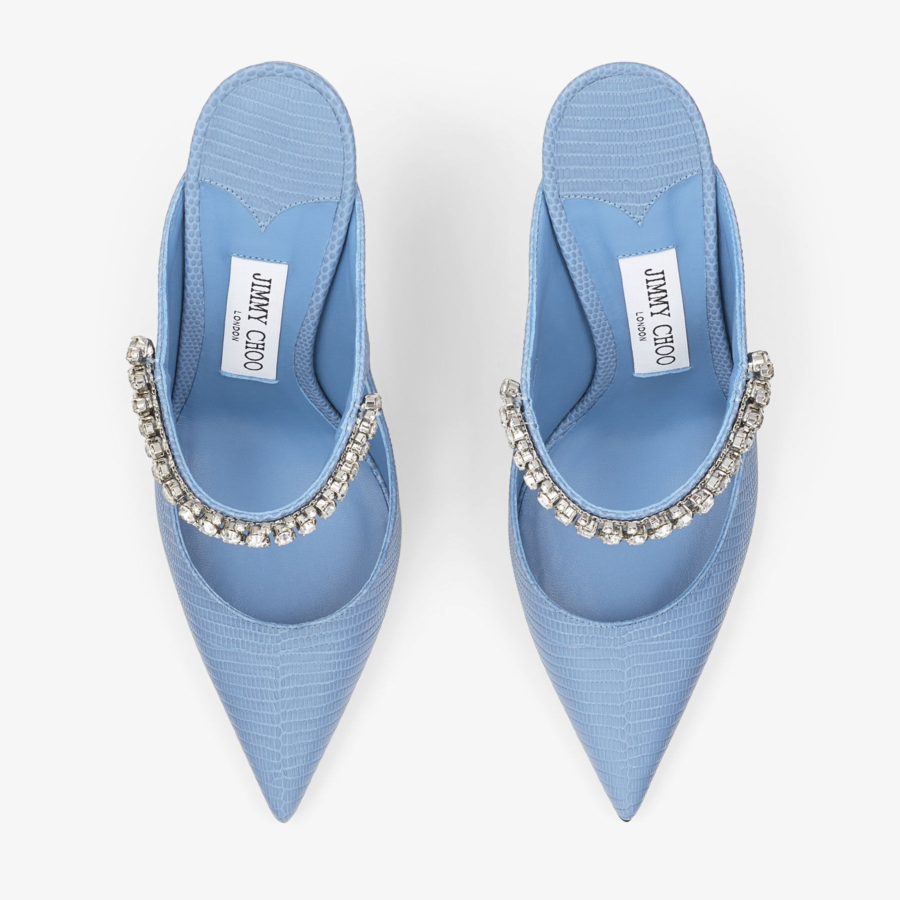 Bing 100|Denim Lizard Print Pumps| JIMMY CHOO