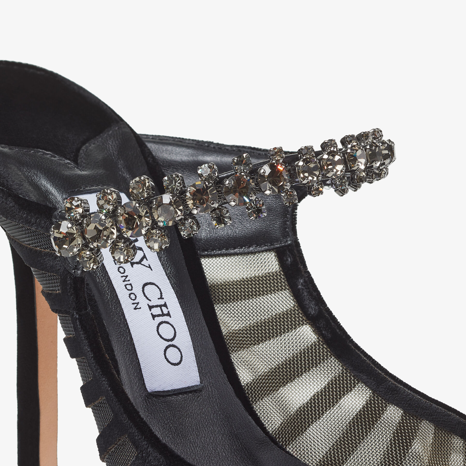 シューズ・サンダルその他 JIMMY CHOO Woman High heel shoes Black BING100PAT BLACK Jimmy Choo | Bing 100 black mesh mules | Savannahs