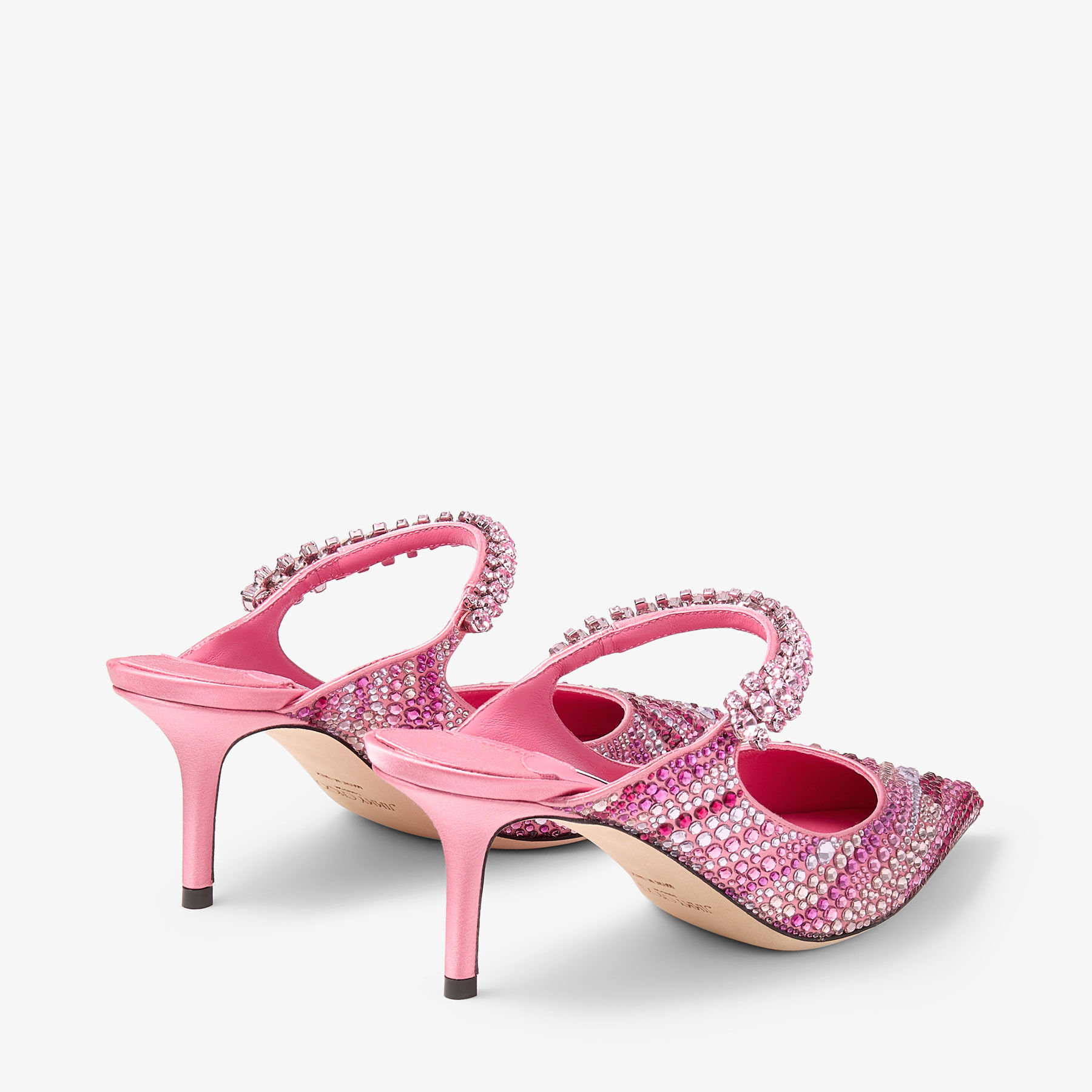 Bing 65 | Candy Pink Mix Satin Pumps | JIMMY CHOO