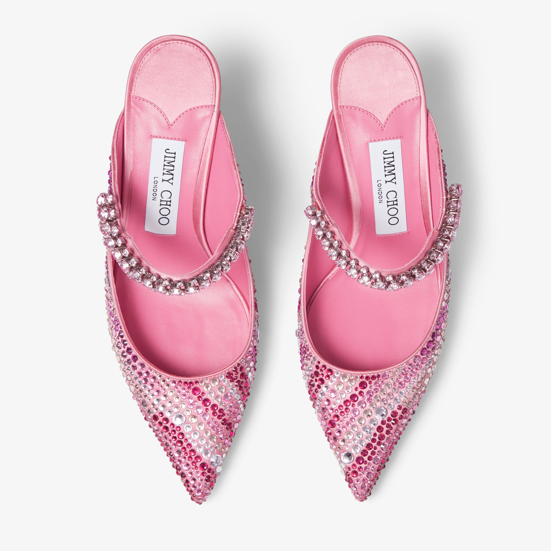 Bing 65 | Candy Pink Mix Satin Pumps | JIMMY CHOO