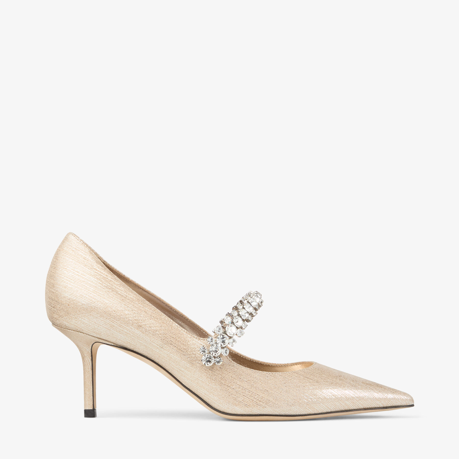 Bing Pump 65 | Gold Metallic Leather Pumps | JIMMY CHOO
