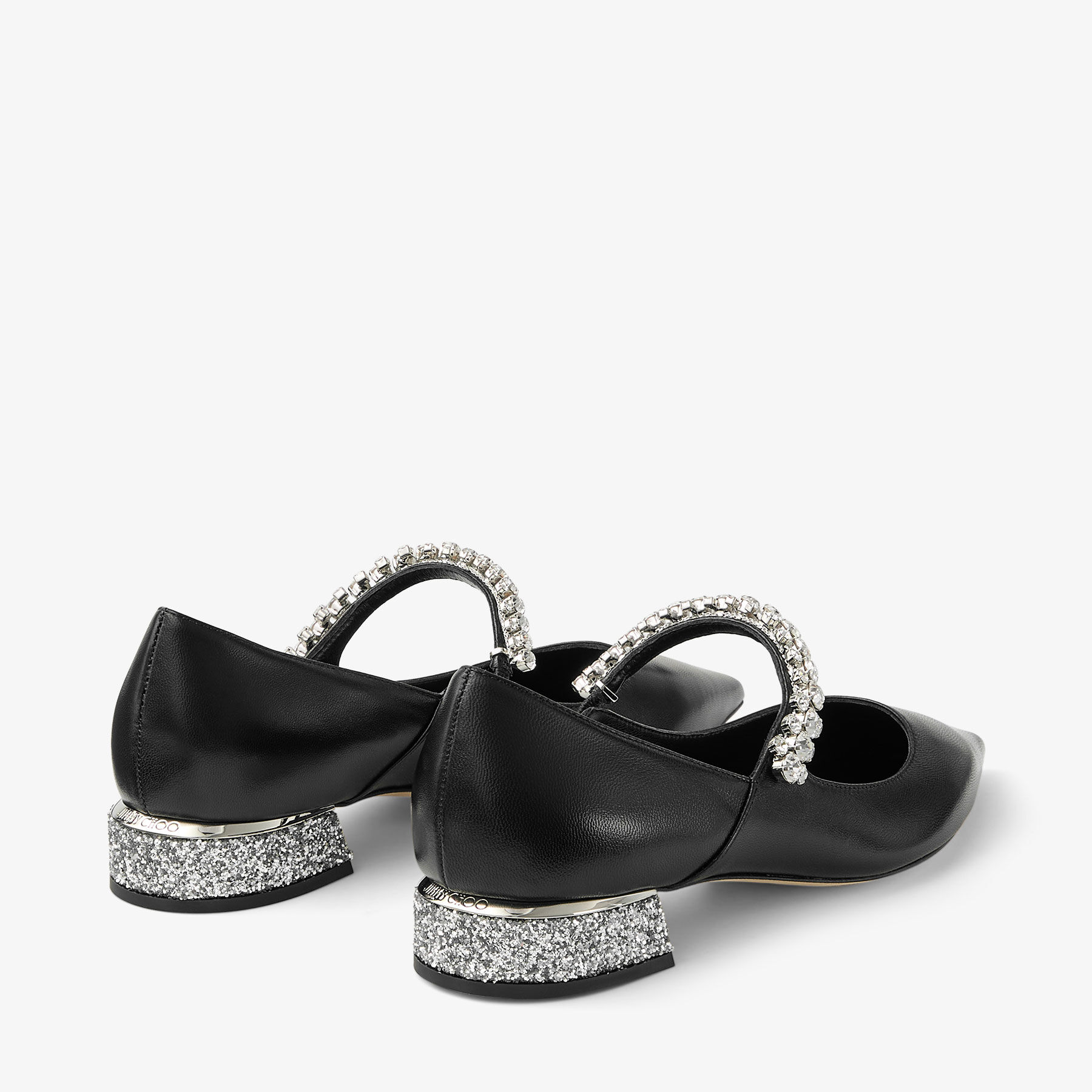 Bing Pump Flat | Black Nappa Leather Flats | JIMMY CHOO