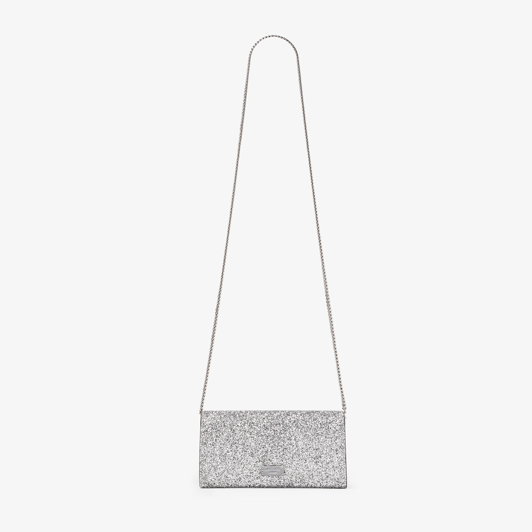 ショルダーバッグ・ポシェット RAIVE Bloom in Silver 15 Bing Wallet Chain |Silver Leather Mini Shoulder Bag with