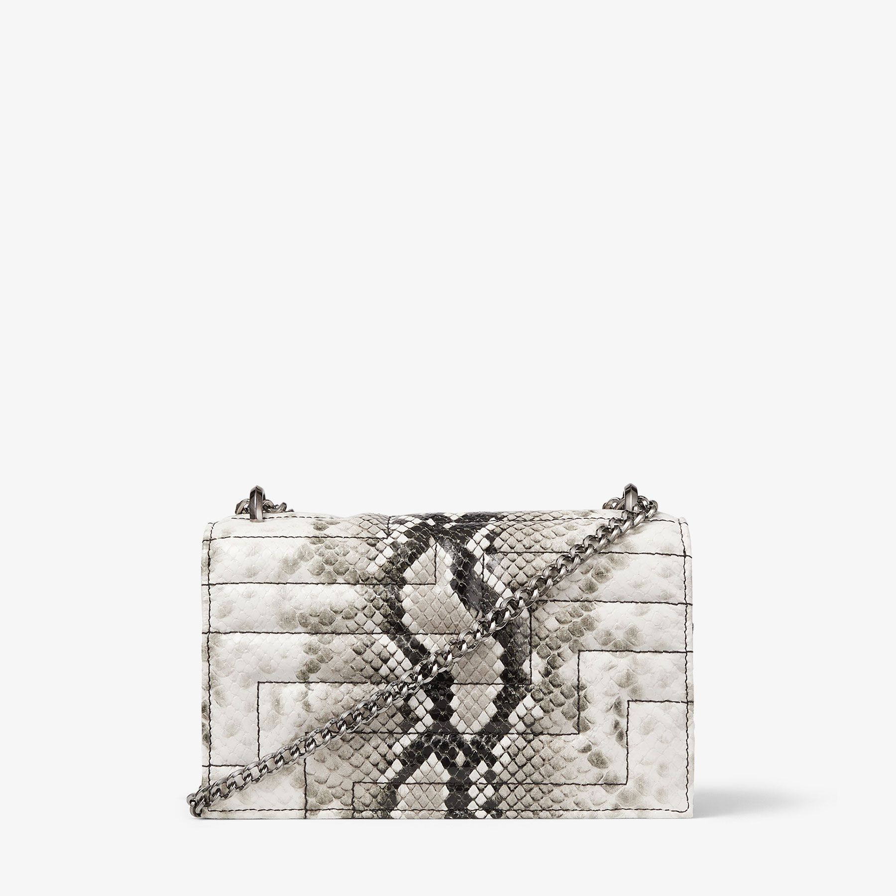 バッグ・カバンその他 JIMMY CHOO Bohemia Roccia Snake Print Mini Bag Bohemia|Roccia/Dark Silver Snake Print Mini Bag| JIMMY CHOO AU