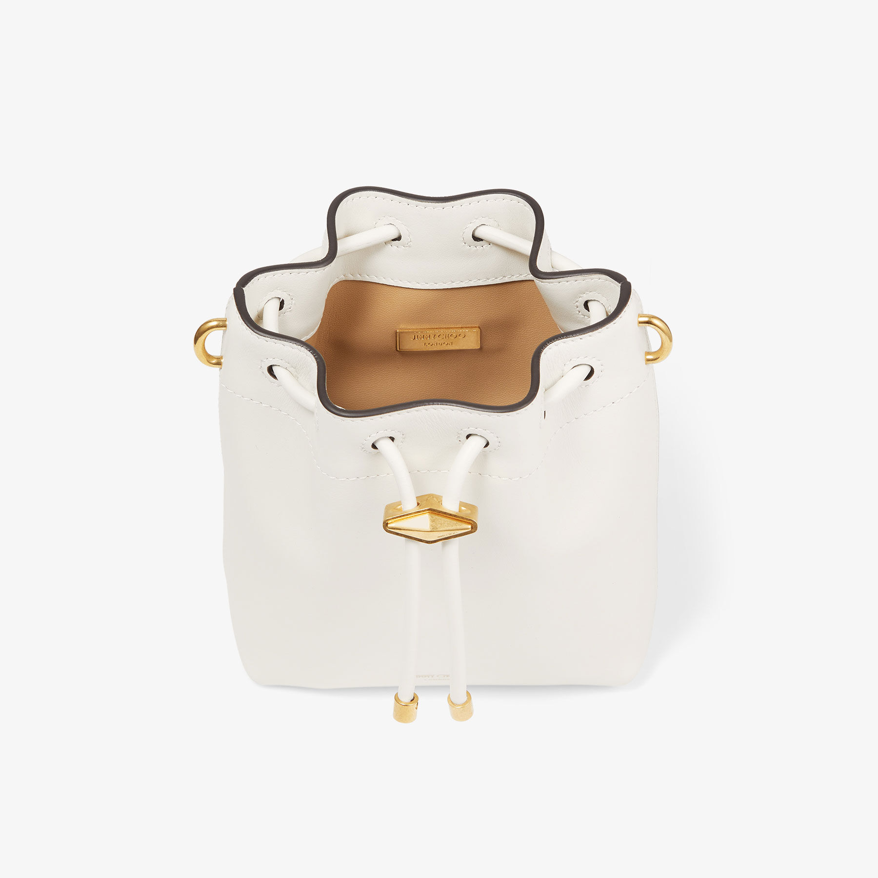 Cinch Mini | Latte Leather Mini Bag | JIMMY CHOO