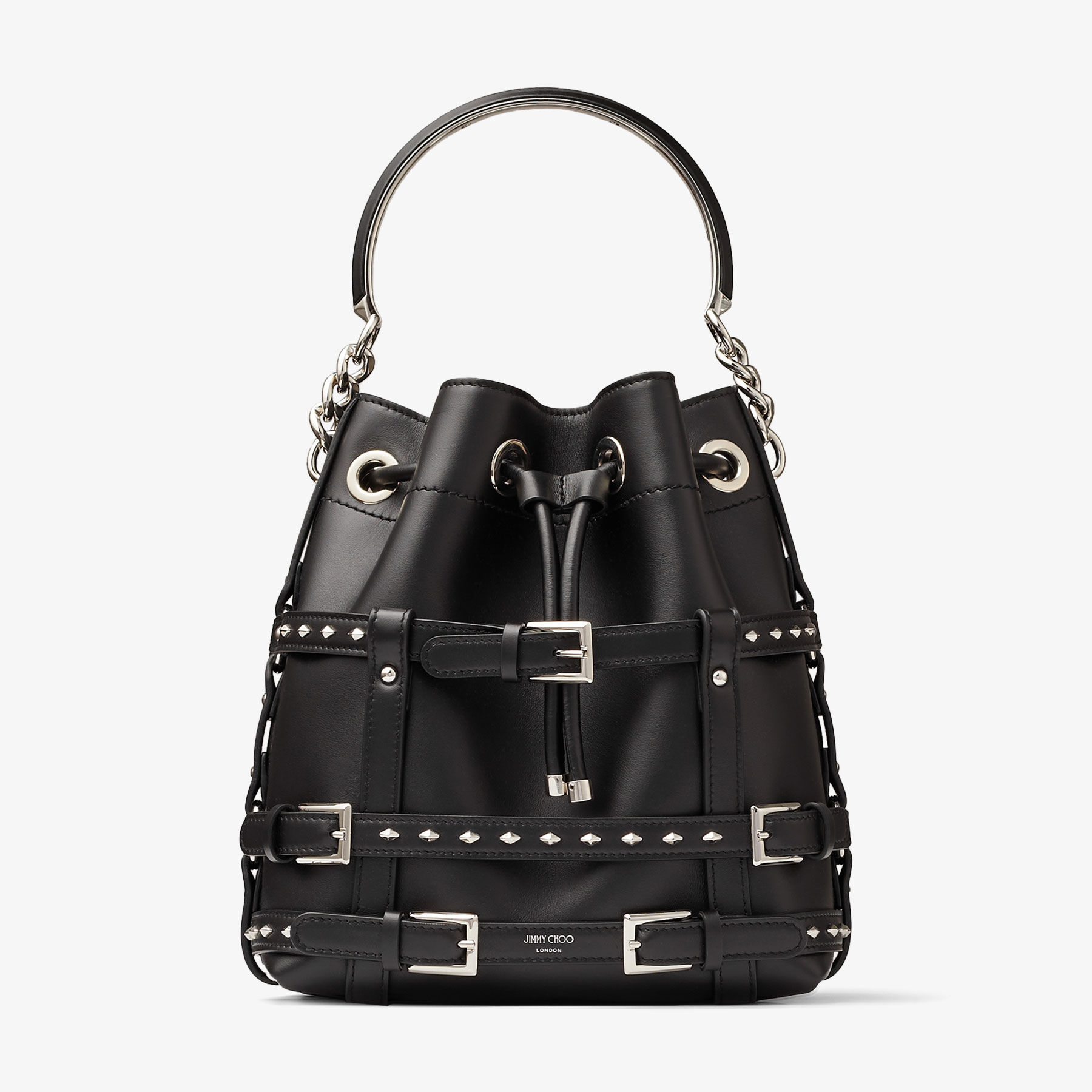 半額sale - タイムセールをお見逃しなく Black | Bucket Bon Bon Calf Harness with Bag Bucket Leather バッグ