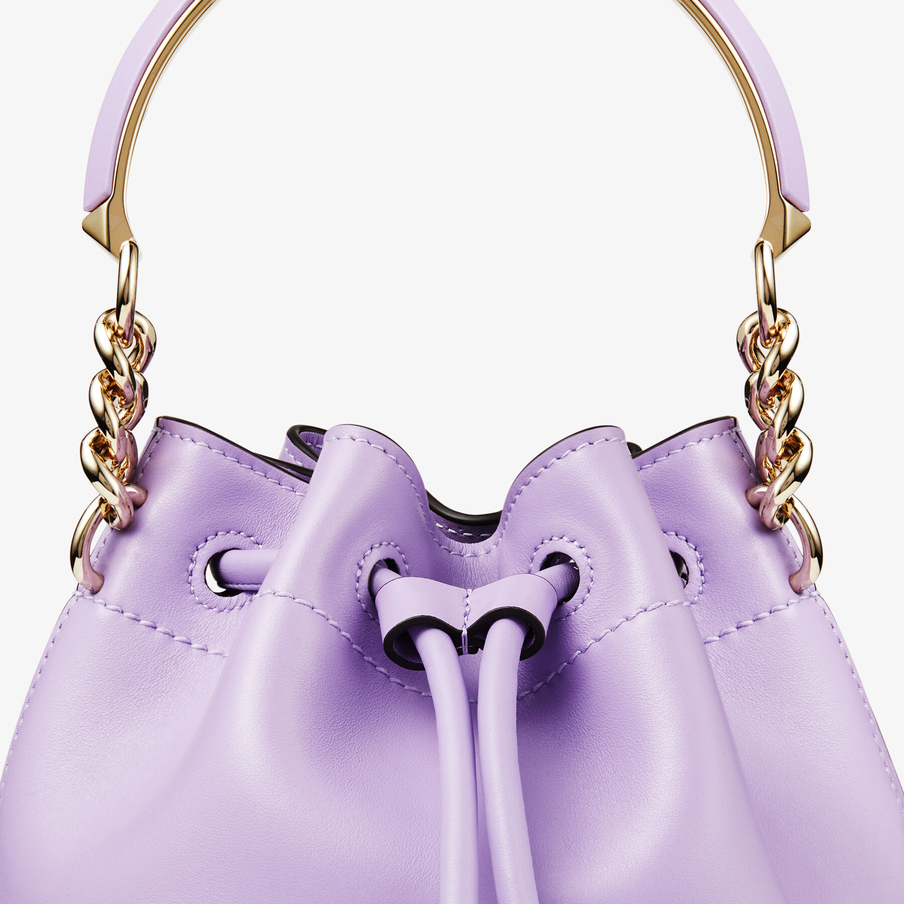 【Jimmy Choo】Bon Bon SOFT SHINY CALF バケットバッグ BON BON BUCKET/S | Wisteria Soft Shiny Calf Leather Bucket