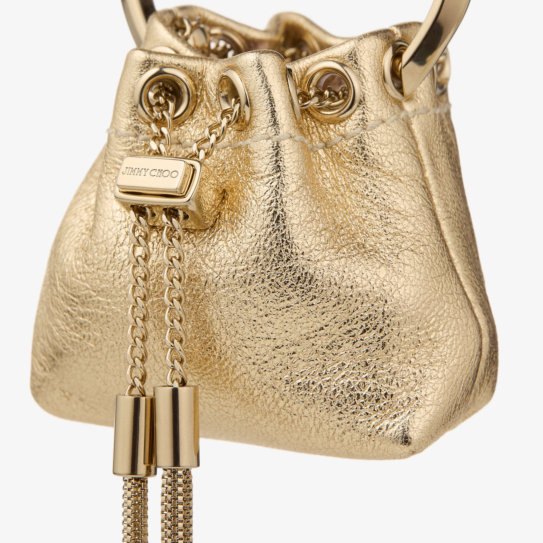 Bon Bon Charm Mini | 浅金色Bon Bon 迷你包挂饰| JIMMY CHOO