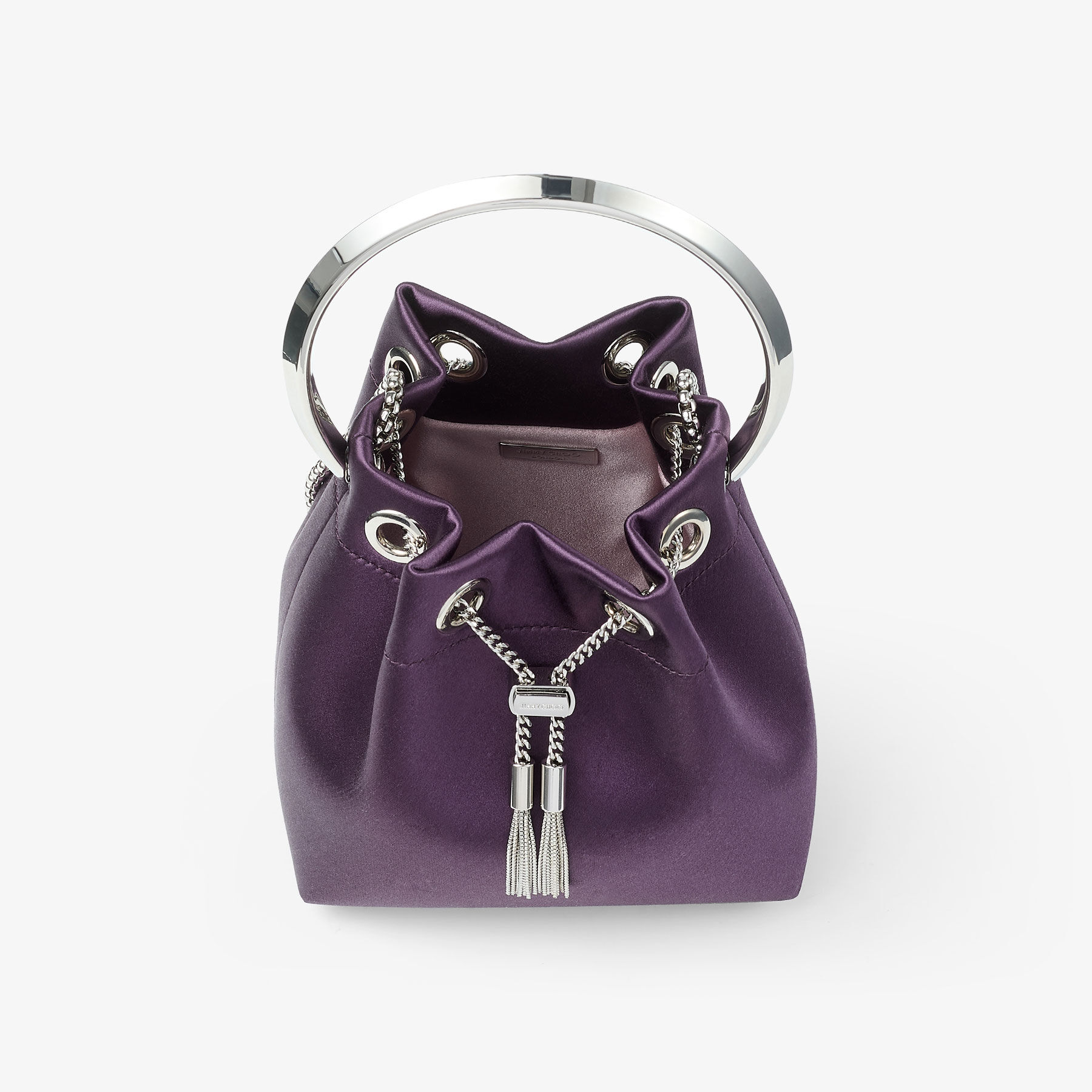 bloomingJapan(小恩)まとめ売り Bon Bon | Winter Bloom Satin Handbag with Metal Bracelet | JIMMY CHOO