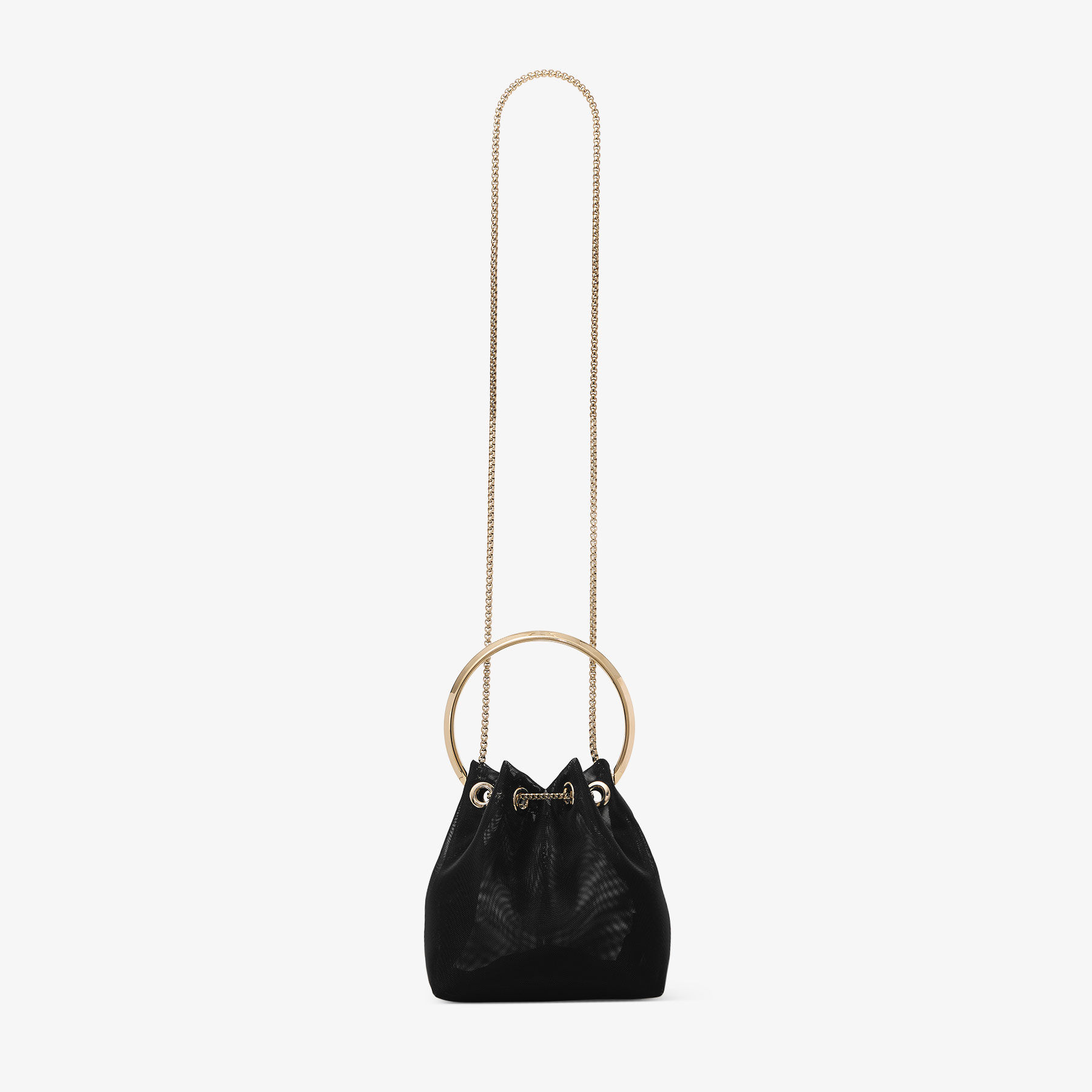 Bon Bon | Black Mesh Bag | JIMMY CHOO