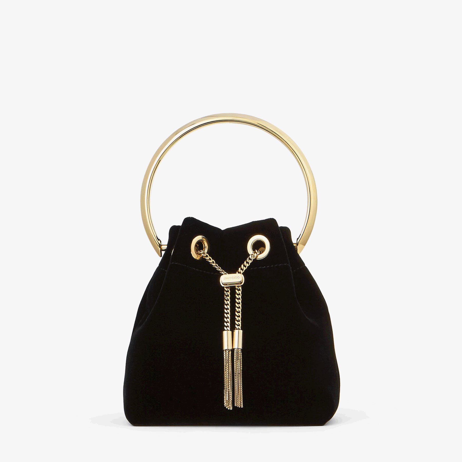 Bon Bon | Black Velvet Bag | JIMMY CHOO