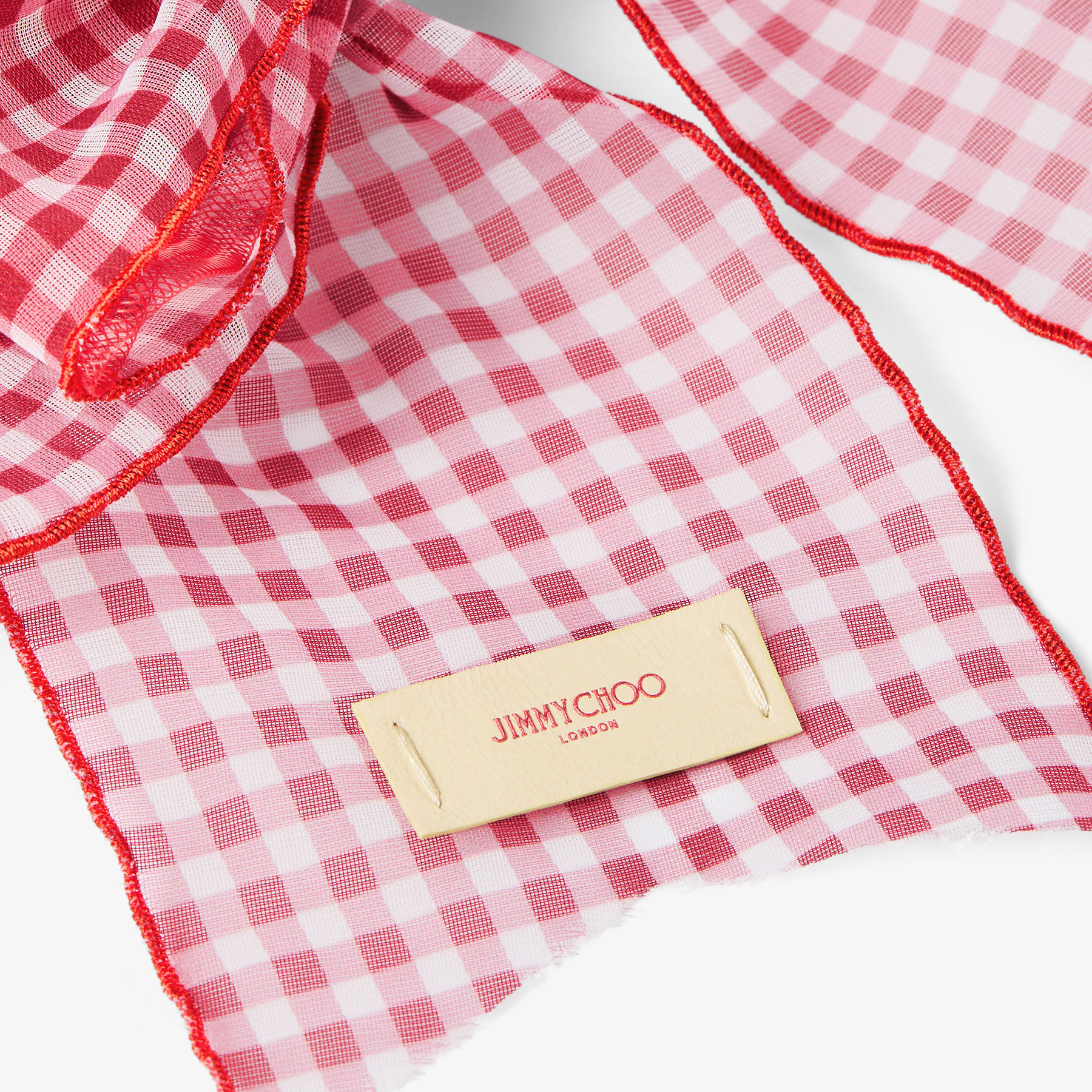 Bow Hair Clip | Ruby Red Mix Mini Gingham Organza Bow Hair Clip