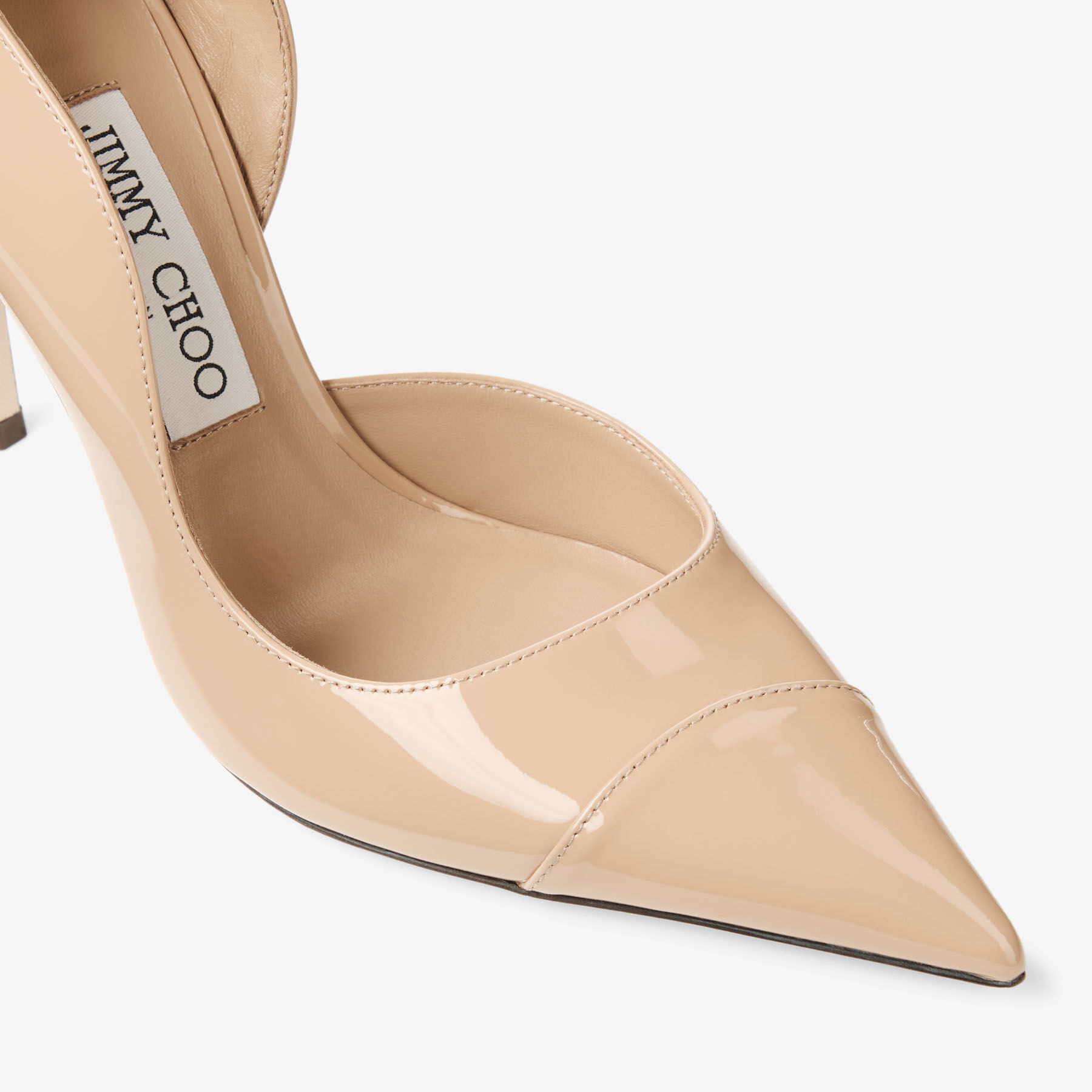 JIMMY CHOO ベージュ ハイヒール 36.5 Brigitte 100 | Chai Patent Leather Pumps | JIMMY CHOO