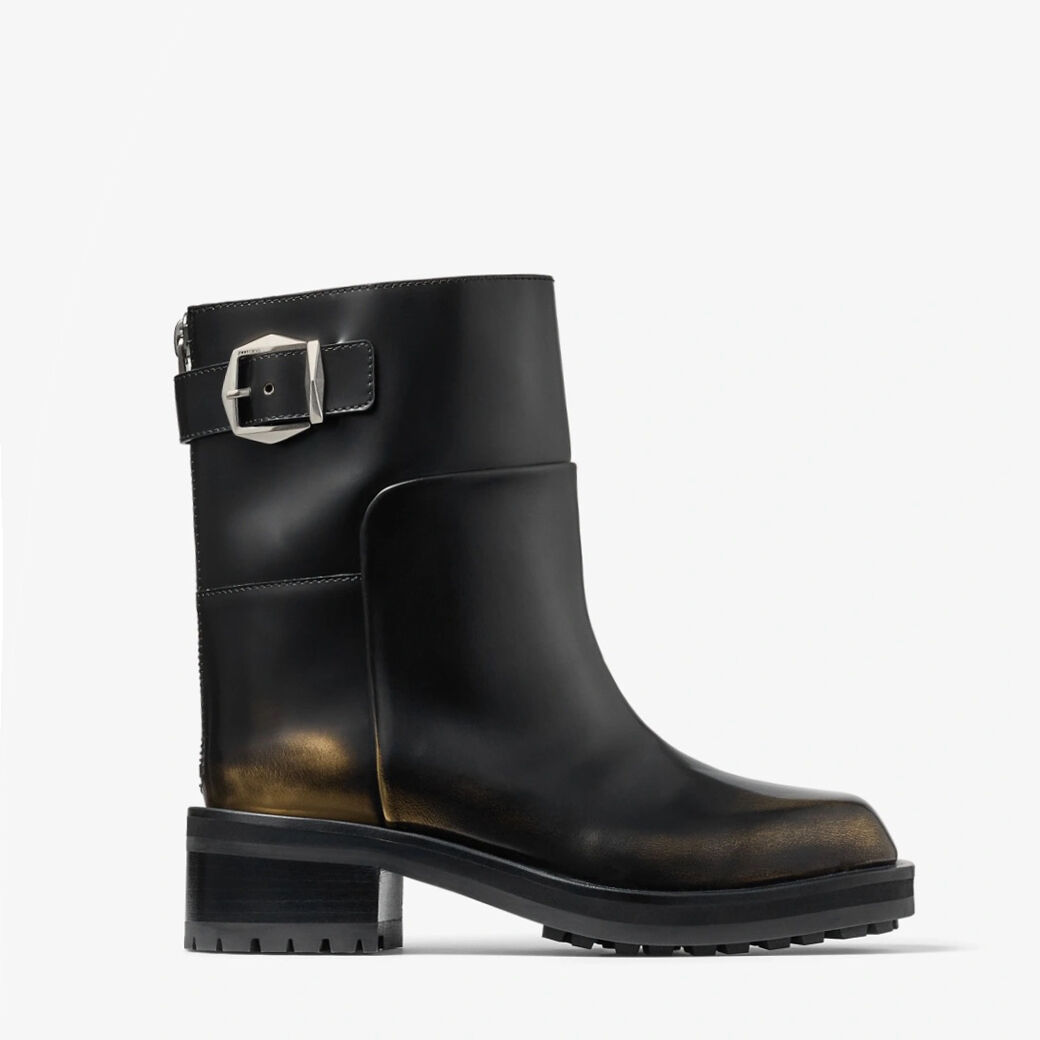 ショートブーツ・ブーティ Jimmy Choo 'Brooklyn' boots Brooklyn AB 50 | Black Brushed Leather Ankle Boots | JIMMY CHOO