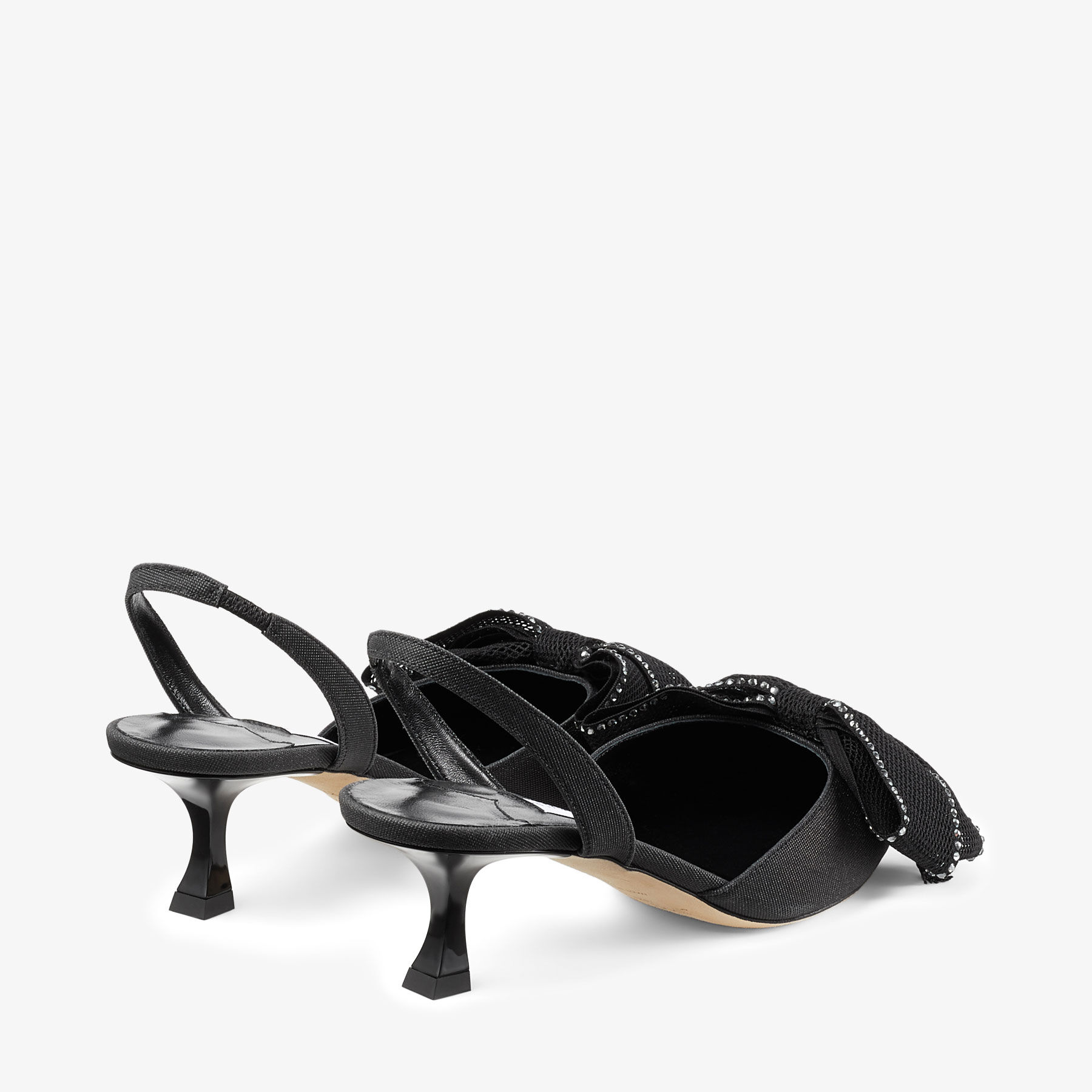 Brook SB 50|Black Mix Glitter Fabric Shoe| JIMMY CHOO