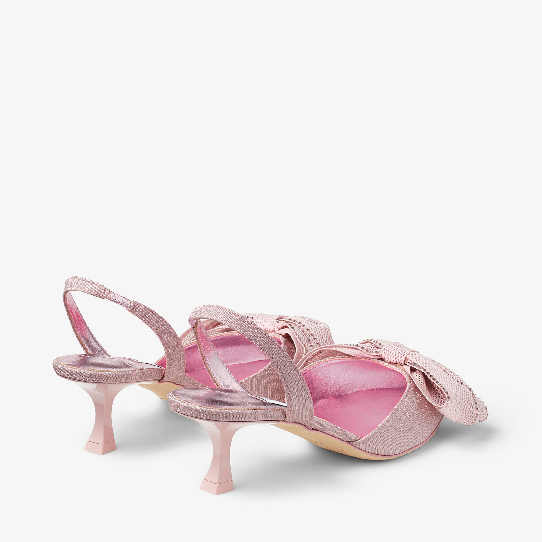 Brook SB 50|Rose Mix Glitter Fabric Shoe| JIMMY CHOO