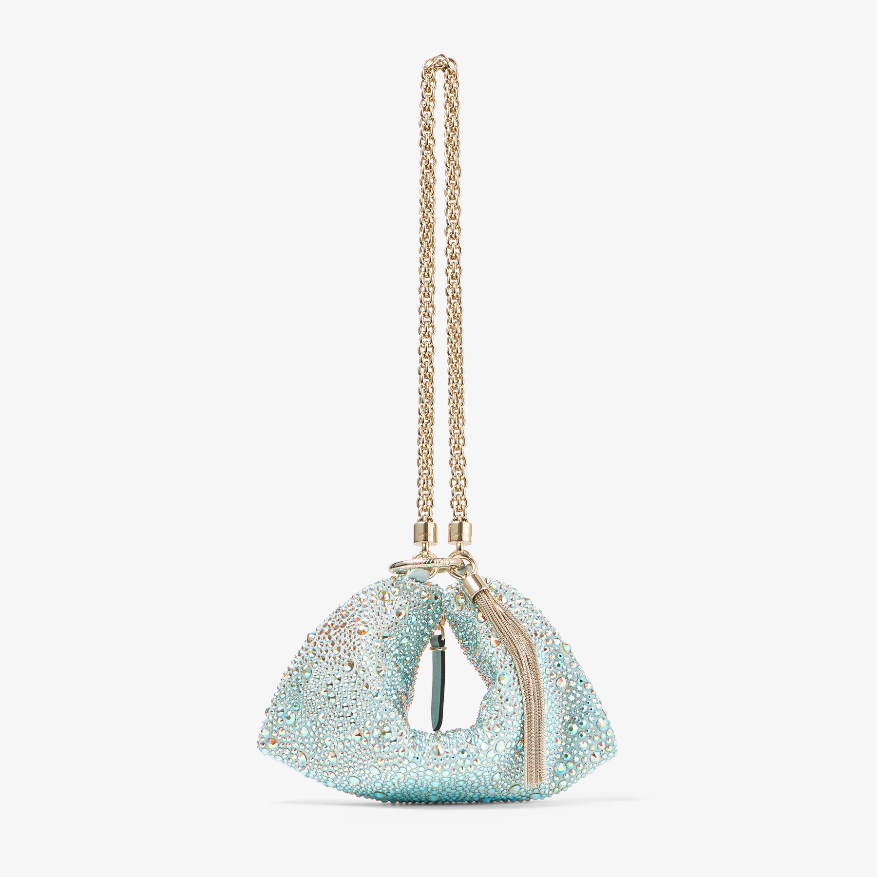 Callie Mini | Matcha Suede Clutch | JIMMY CHOO