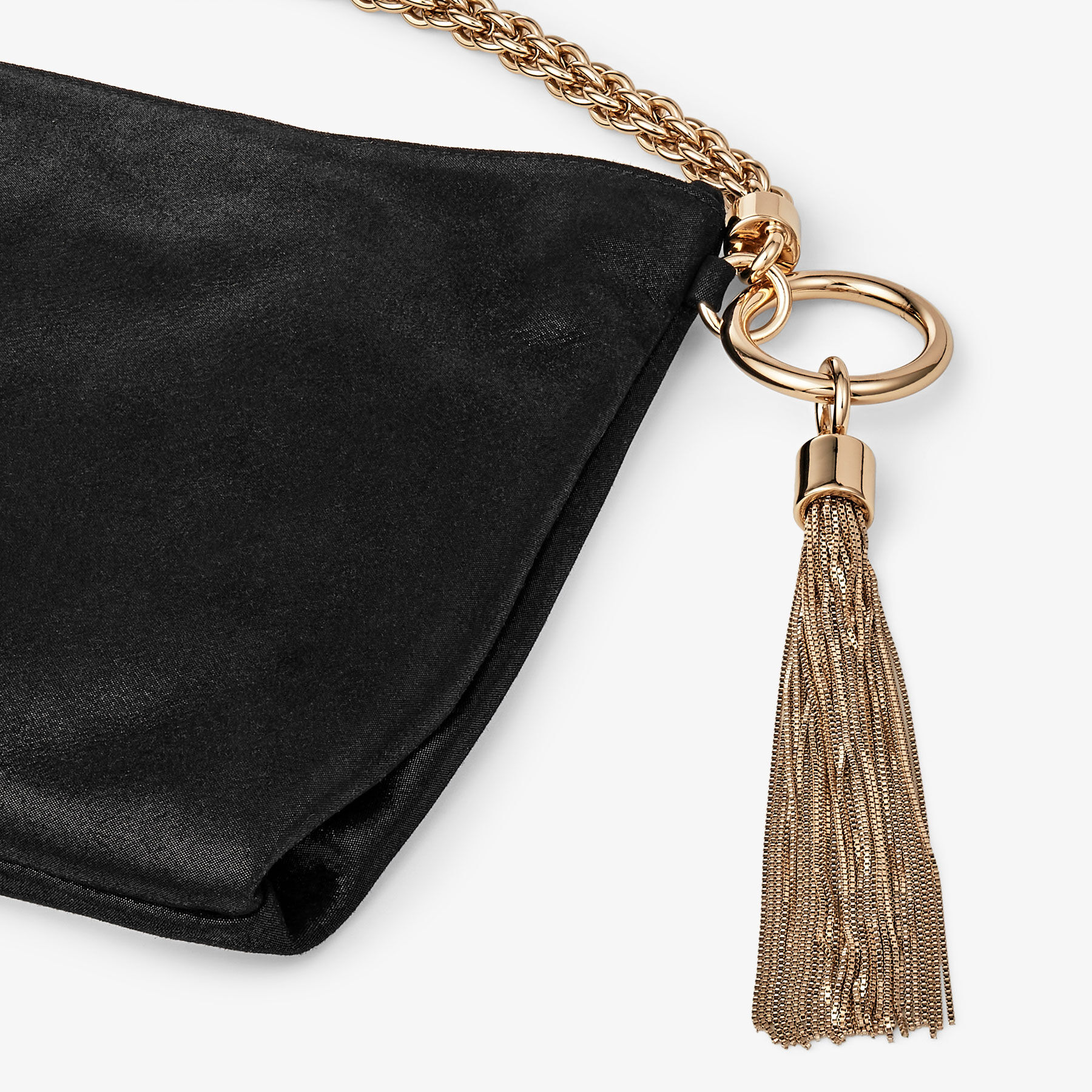 Black Shimmer Suede Clutch Bag Callie Pre Fall 18 JIMMY CHOO